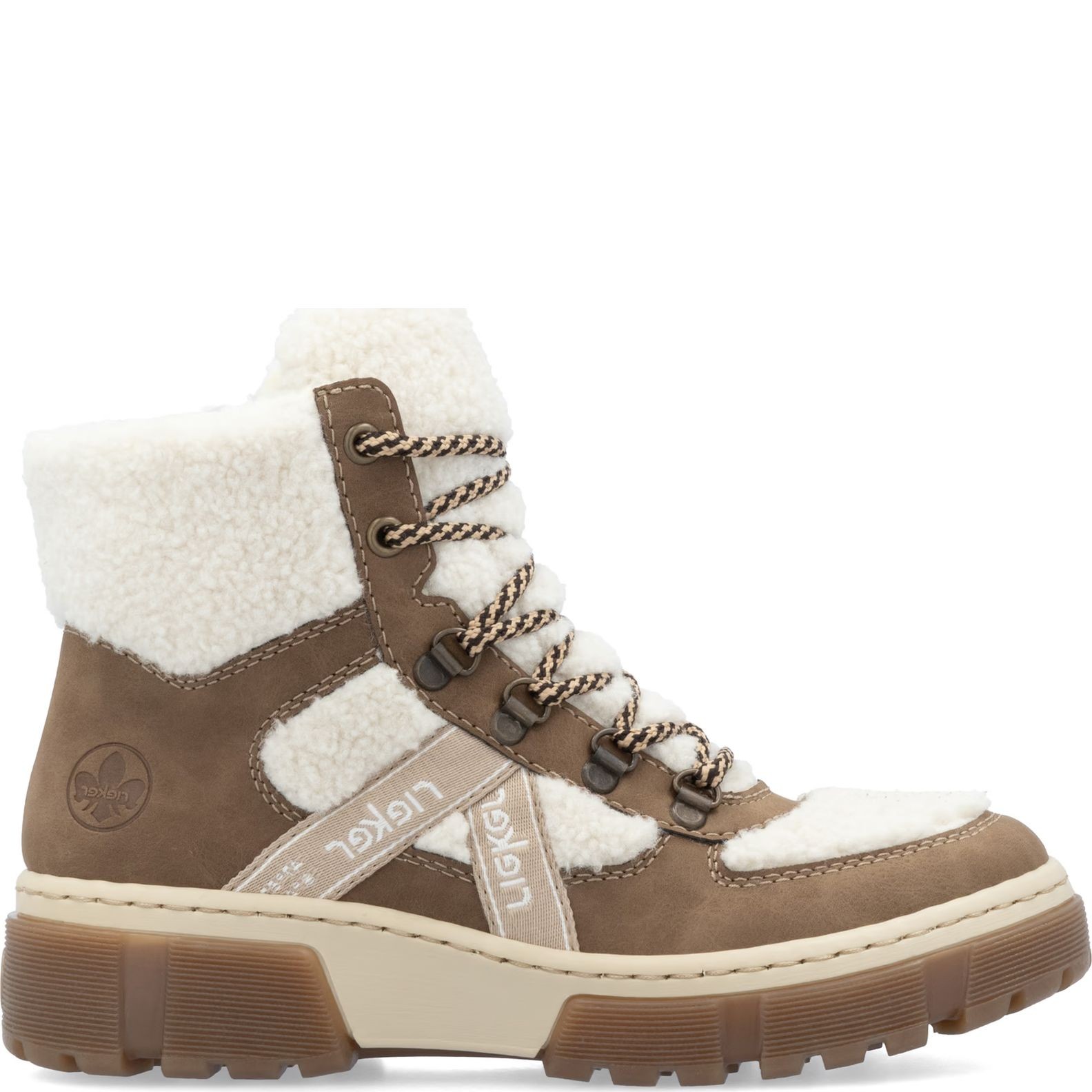 RIEKER Aulinukai moterims, Smėlio, Ladies mid height boots 2