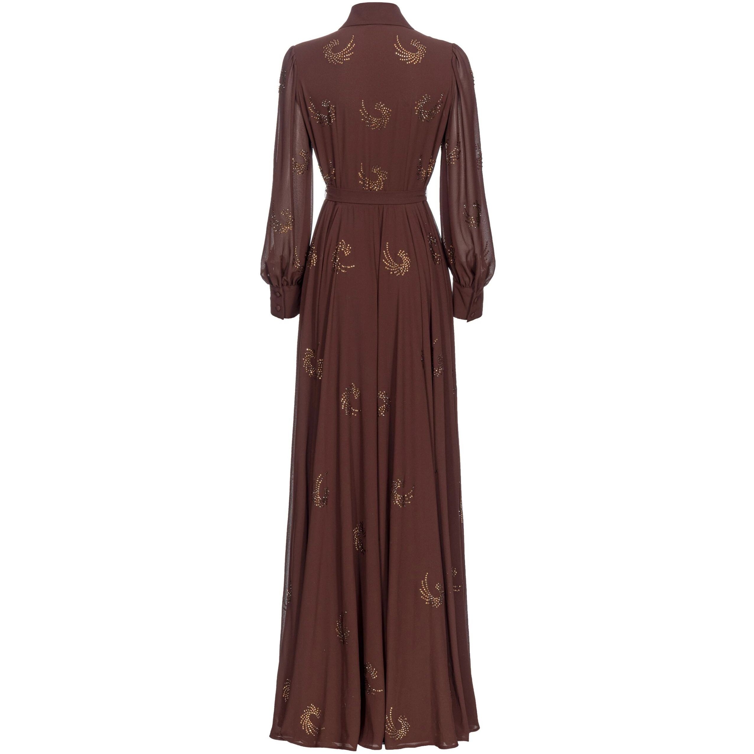 PINKO Maxi suknelė moterims, Ruda, Rugolo dress 2