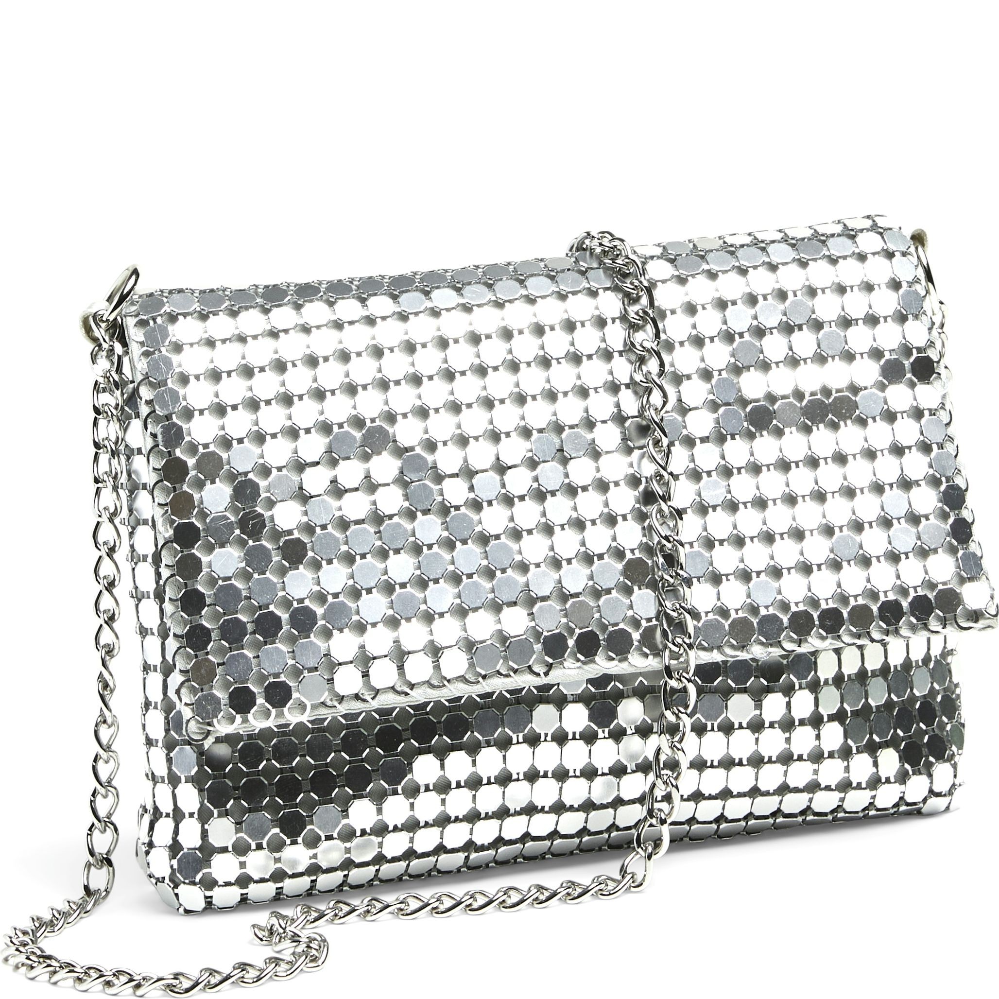 PIECES Rankinė, krepšys moterims, Sidabrinė, PCSMILLA METAL C 2