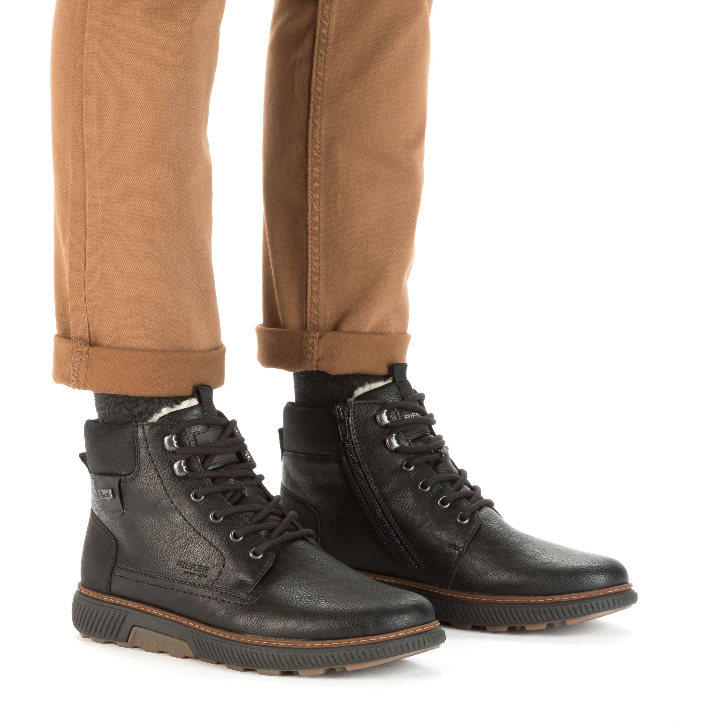 RIEKER Aulinukai vyrams, Juoda, BOOTIES 2