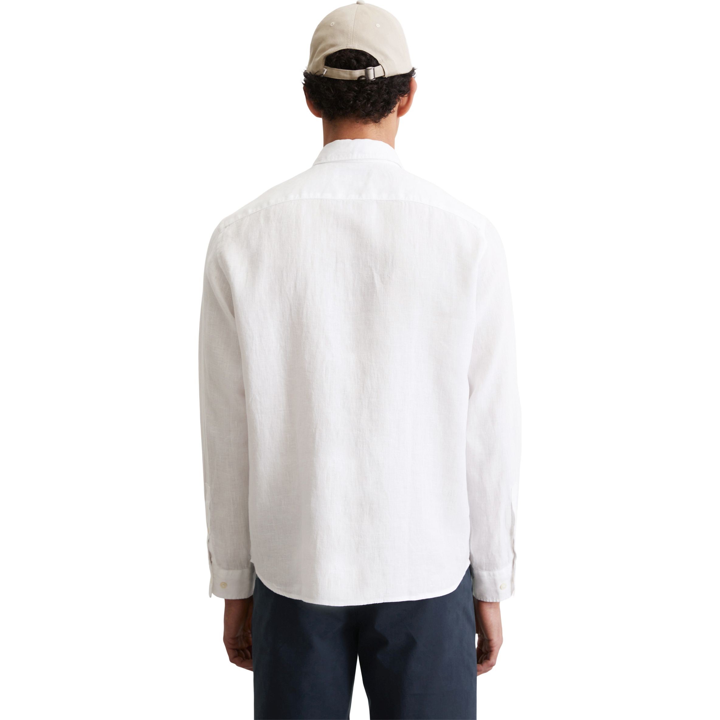 MARC O'POLO Marškiniai ilgomis rankovėmis vyrams, Balta 3