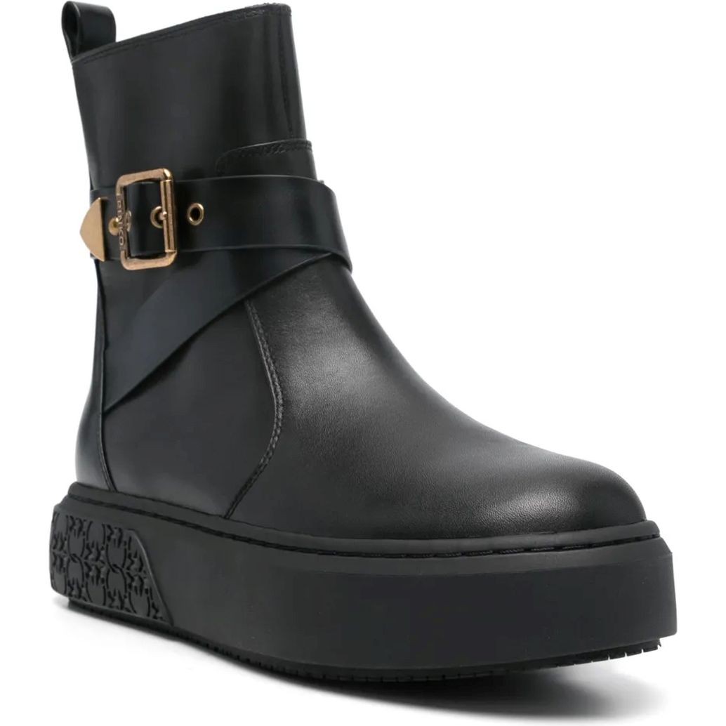 PINKO Laisvalaikio bateliai moterims, Juoda, Yoko mid sneaker 2