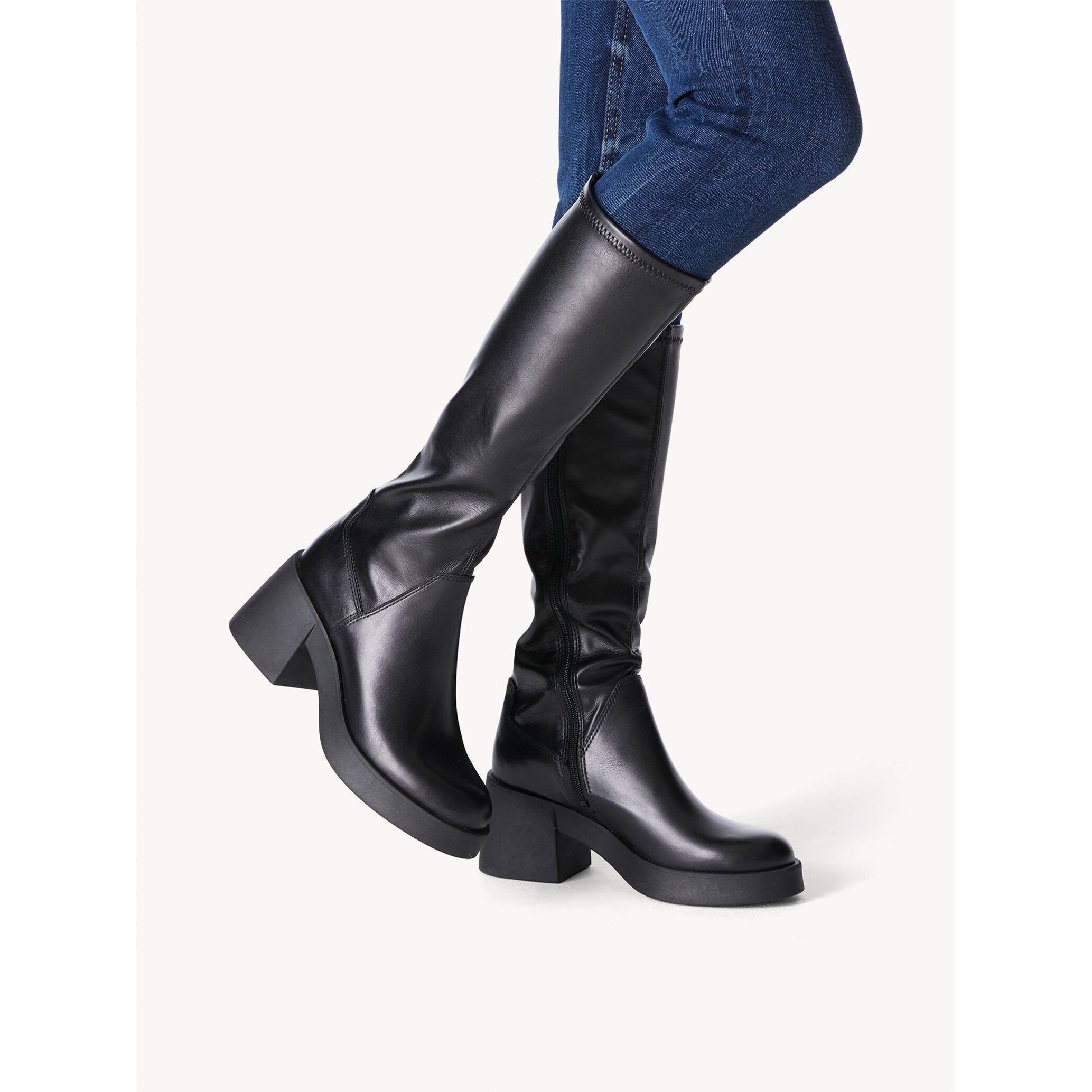 TAMARIS Auliniai moterims, Juoda, BOOTS LONG 5