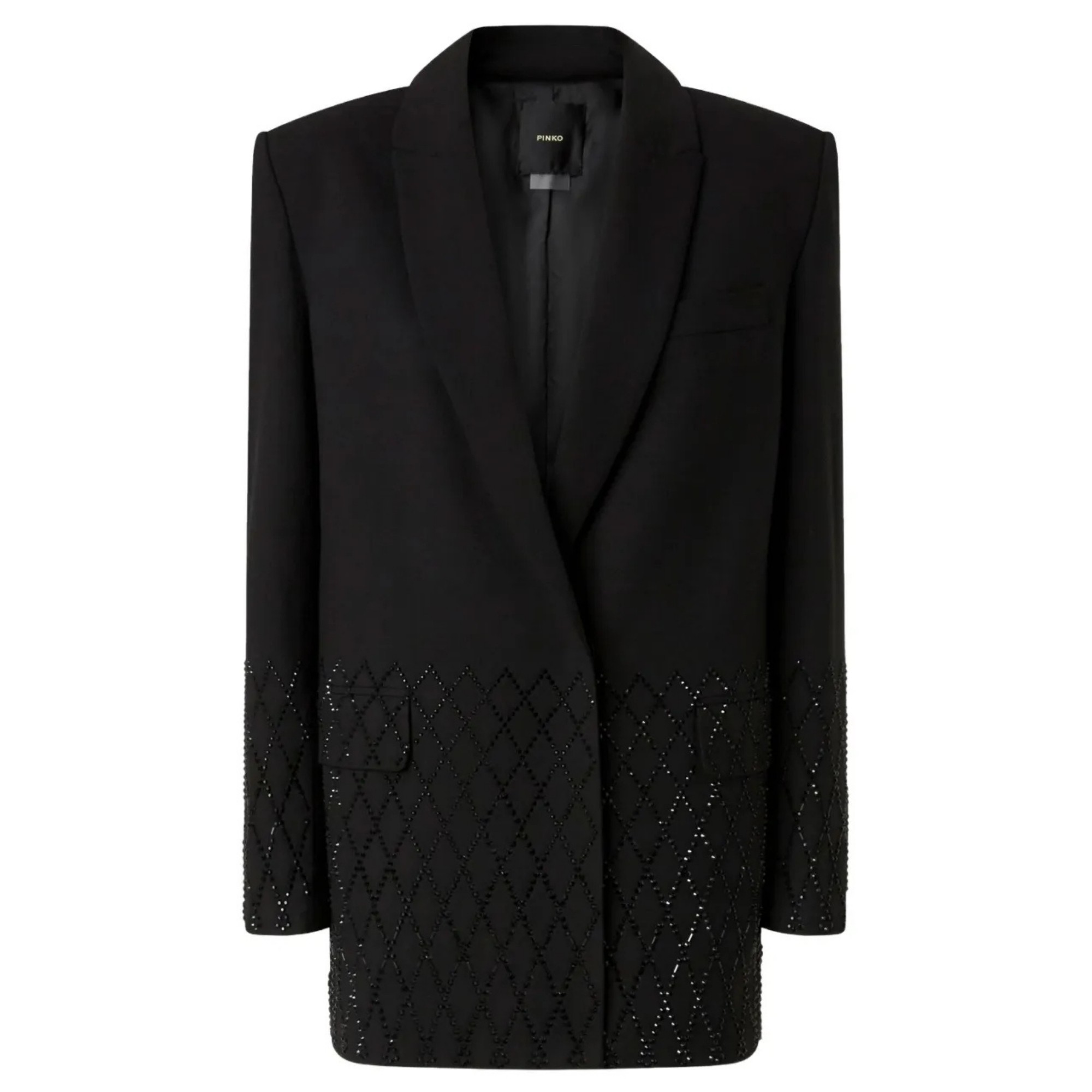 PINKO Švarkas moterims, Juoda, Laser game jacket 1