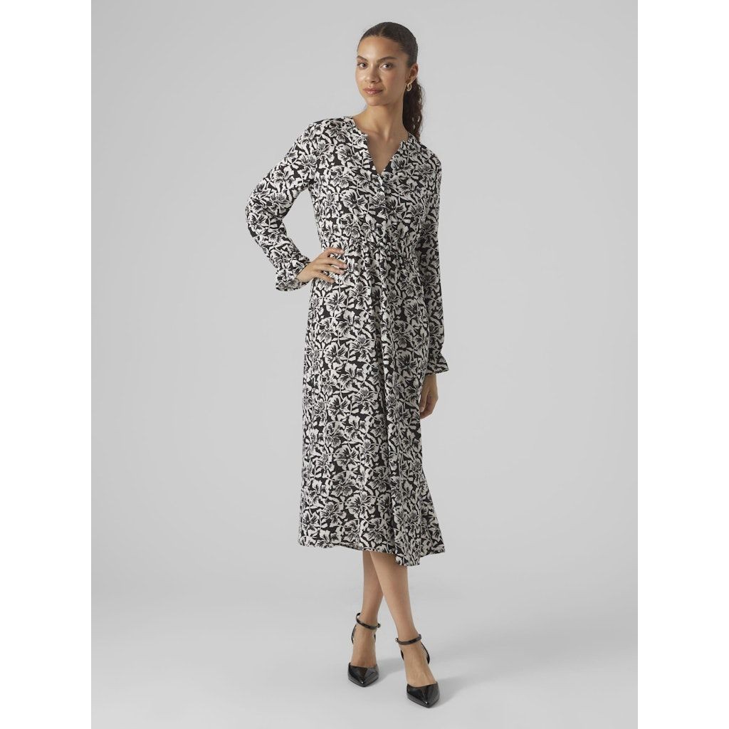 VERO MODA Maxi suknelė moterims, Juoda, VMSOPHIA L/S ANK 2