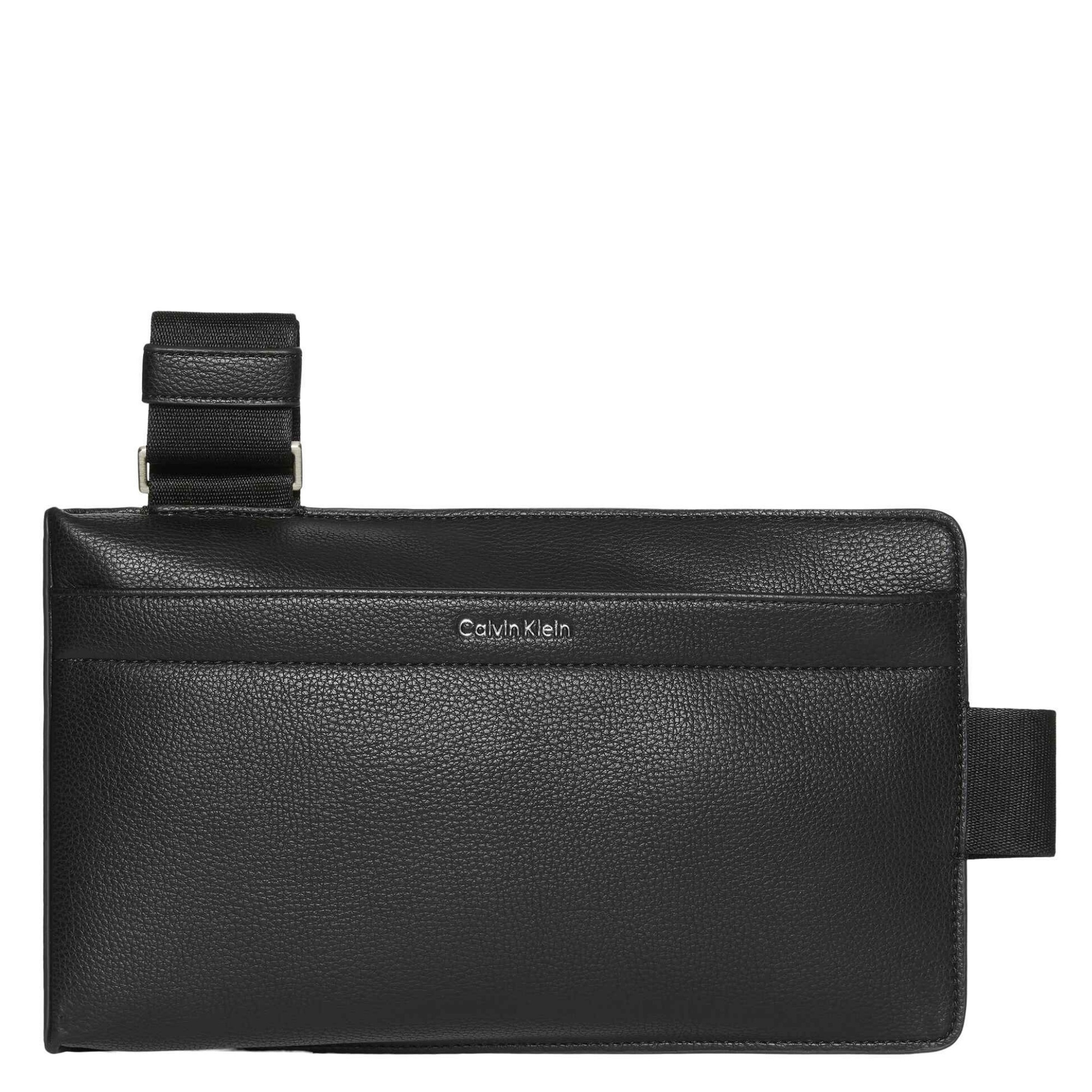 CALVIN KLEIN Rankinė per petį vyrams, Juoda, raised square sling 1