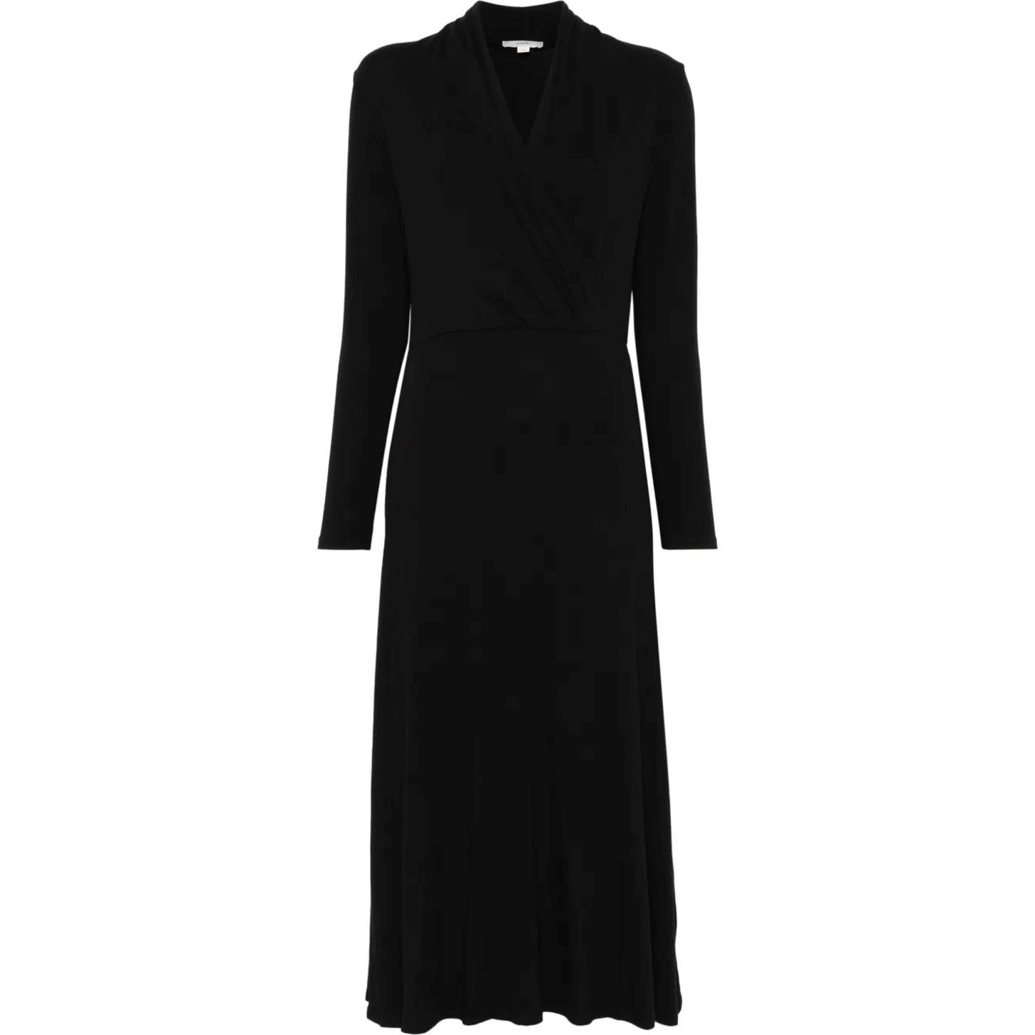 VINCE Maxi suknelė moterims, Juoda, L/s x-over dress 1