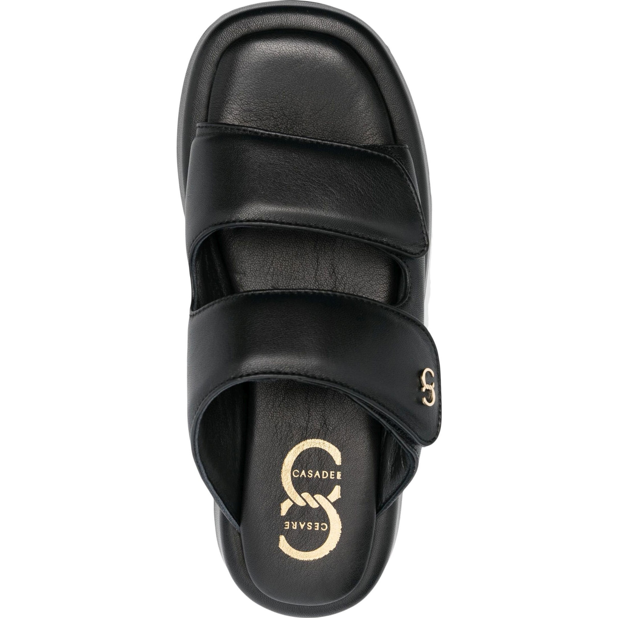 CESARE CASADEI Šlepetės moterims, Juoda, Ciabatta sandals 4