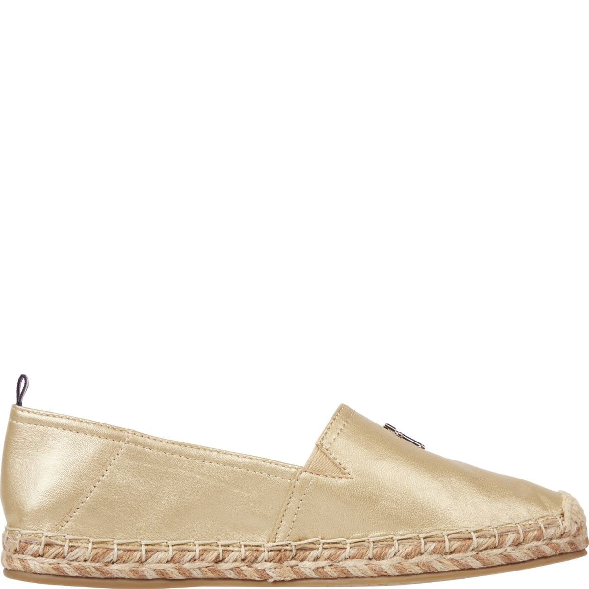 TOMMY HILFIGER Espadrilės moterims, Auksinė, Gold flat espadrille 2