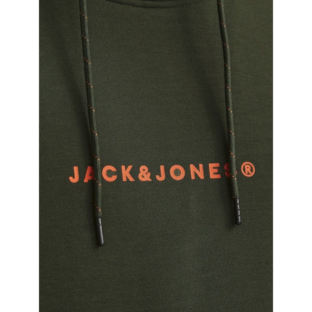 JACK & JONES Džemperis vyrams, Chaki, Tree sweat hood 5