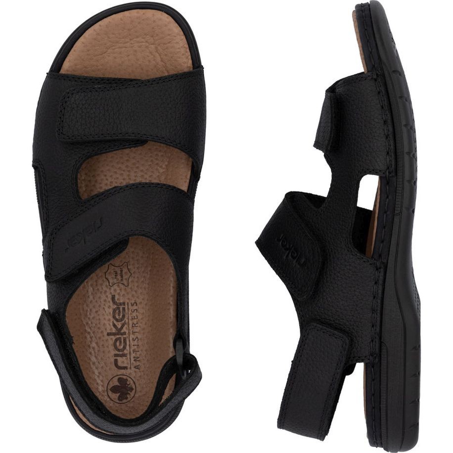 RIEKER Basutės vyrams, Juoda, Sandals 8