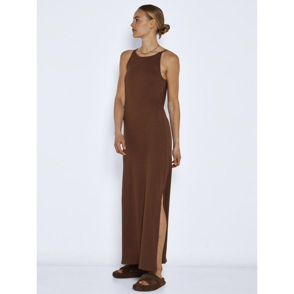 NOISY MAY Maxi suknelė moterims, Ruda, NMDRAKEY S/L HALTERNE 3