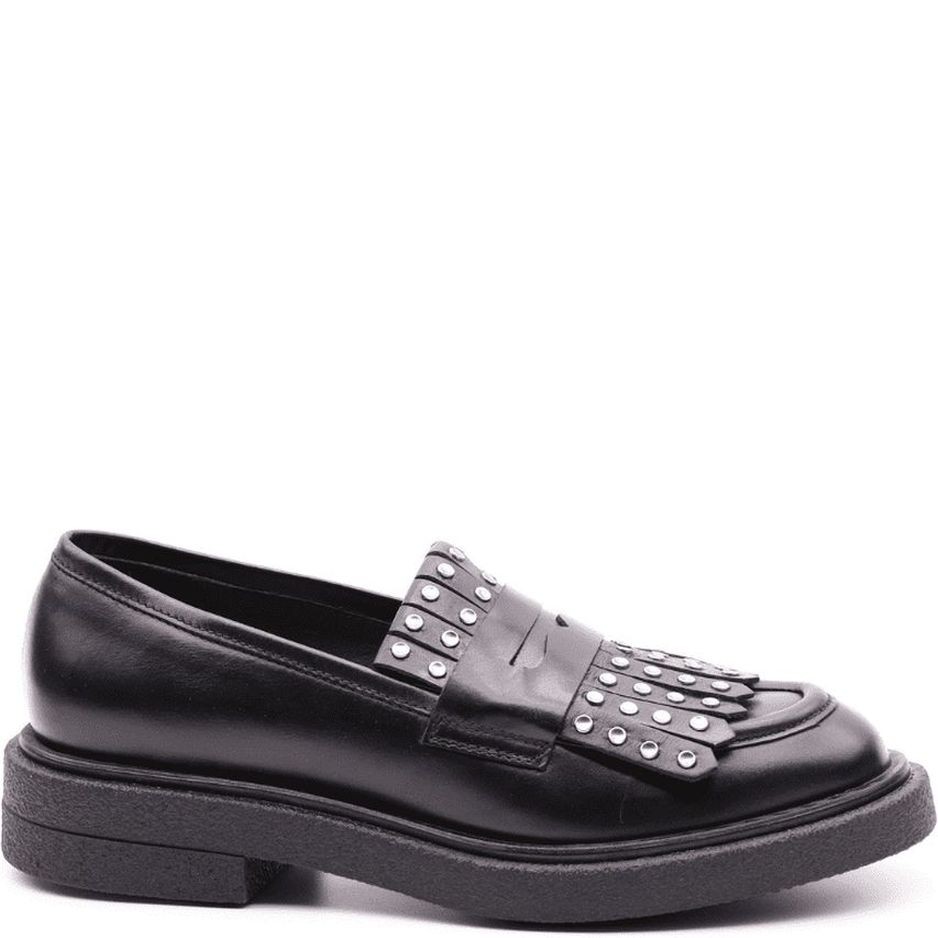 CARMENS Loaferiai moterims, Juoda, Brook fringe loafers 2