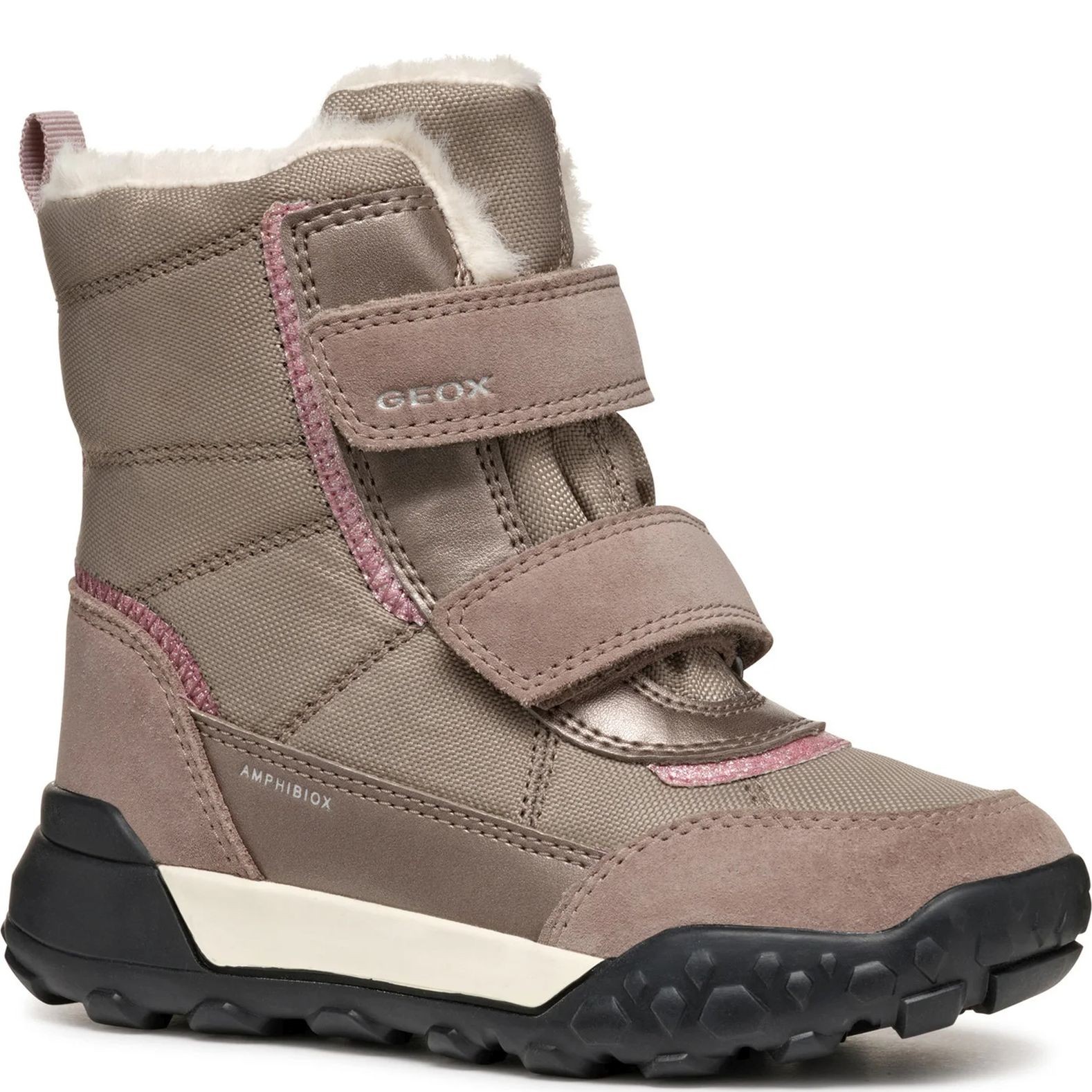 GEOX Aulinukai mergaitėms, Smėlio, Trekkyup booties 1