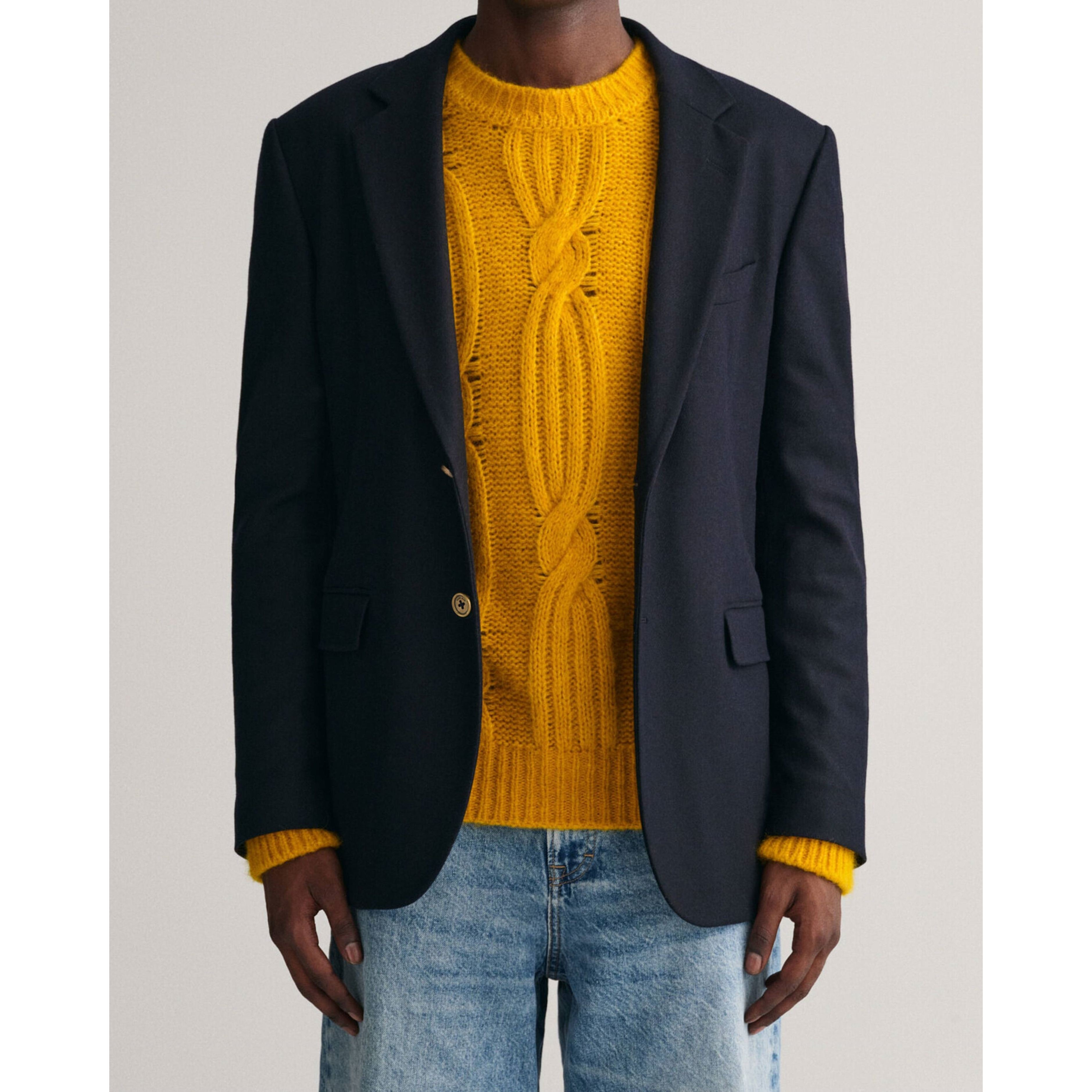 GANT Švarkas vyrams, Mėlyna, FLANNEL CLUB BLAZER 2