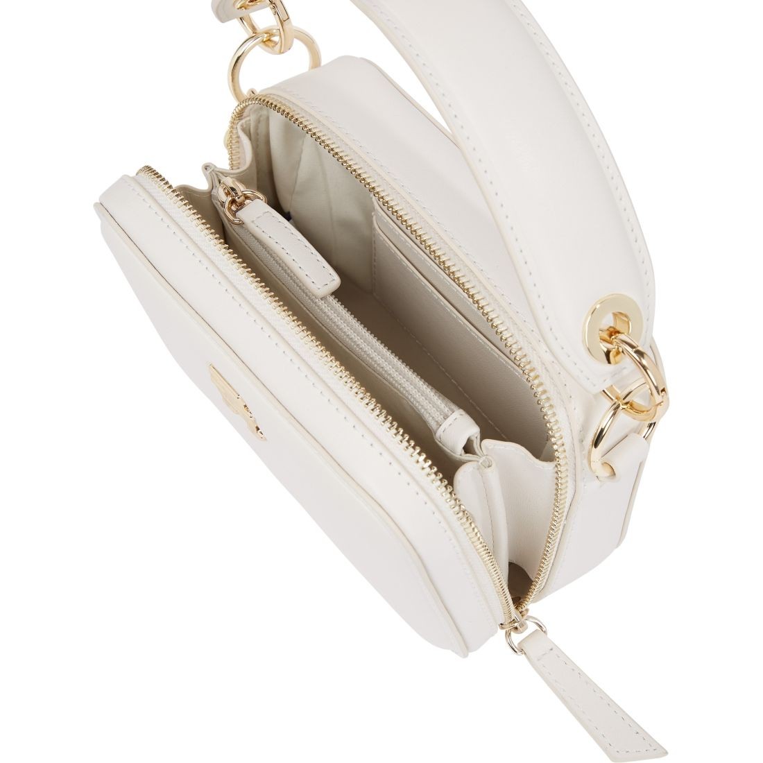 TOMMY HILFIGER Rankinė per petį moterims, Smėlio, Chic trunk crossbody 3