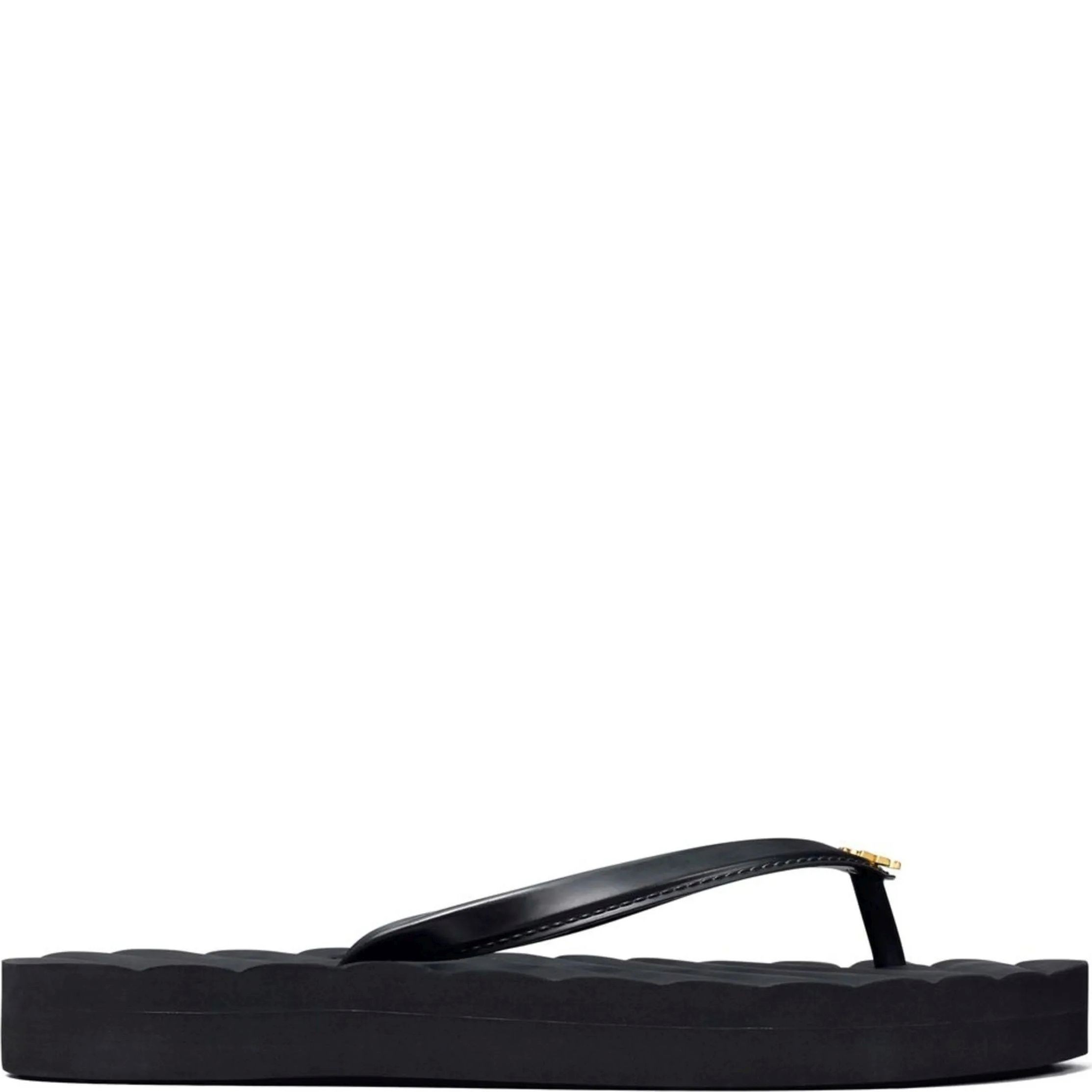 TORY BURCH Pliažo šlepetės per pirštą moterims, Juoda, Kira flip flop 1