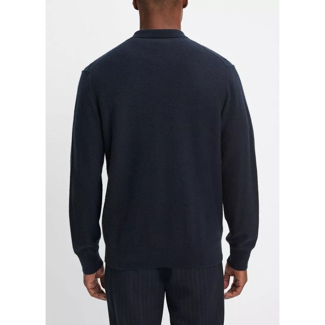VINCE Laisvalaikio kelnės vyrams, Mėlyna, Boiled cashmere qtr zip 4