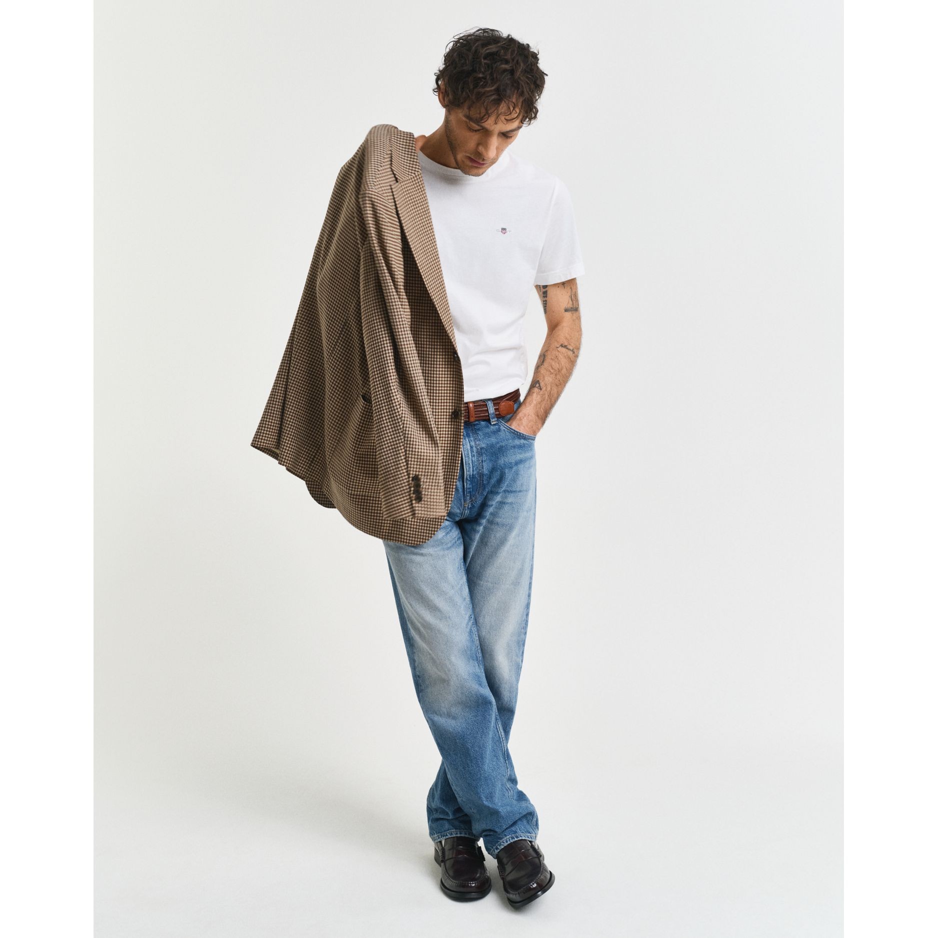 GANT Marškinėliai vyrams, Balta 5