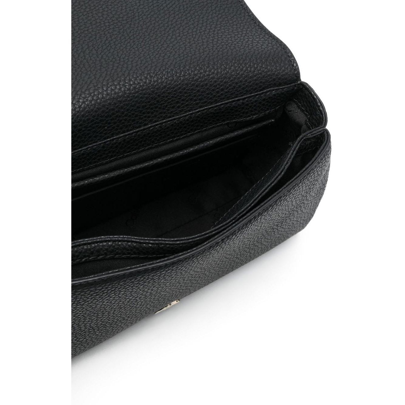 CALVIN KLEIN Rankinė per petį moterims, Juoda, Re-lock shoulder bag flap 4