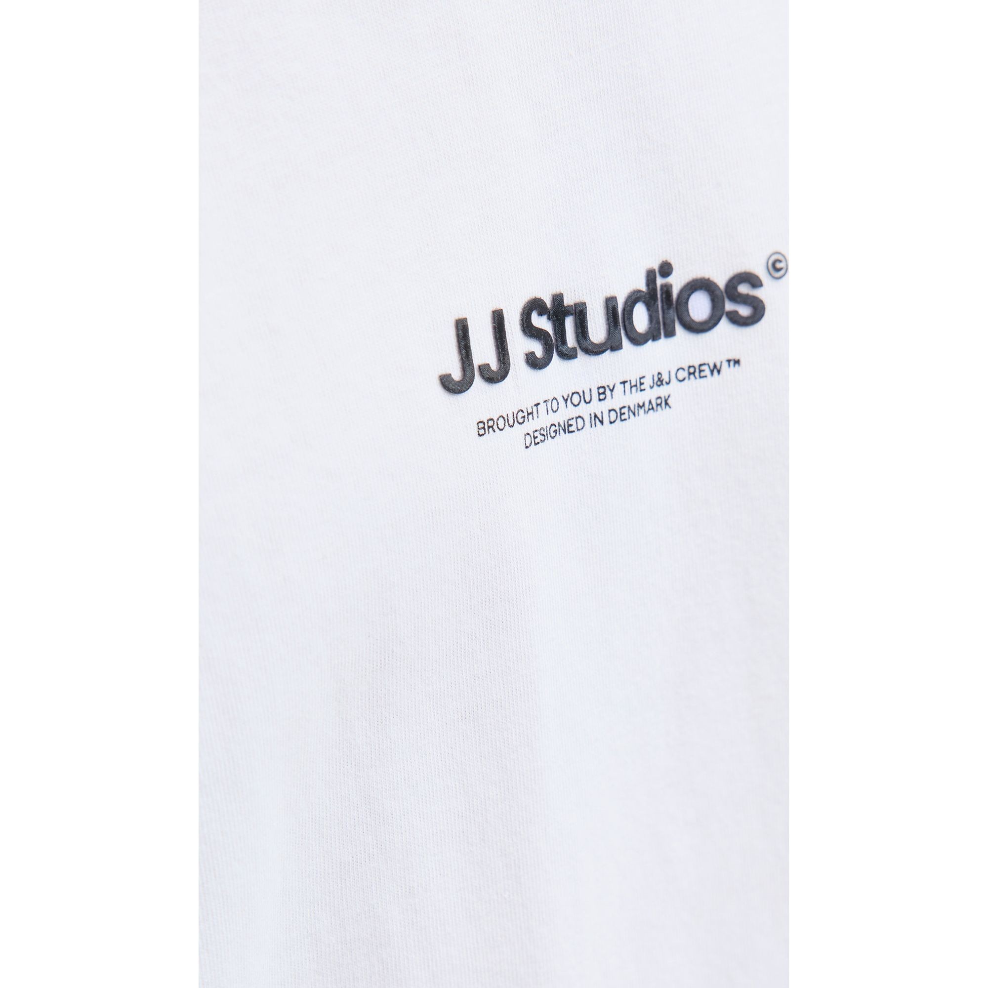 JACK & JONES Marškinėliai vyrams, Balta, Soho crew neck 4