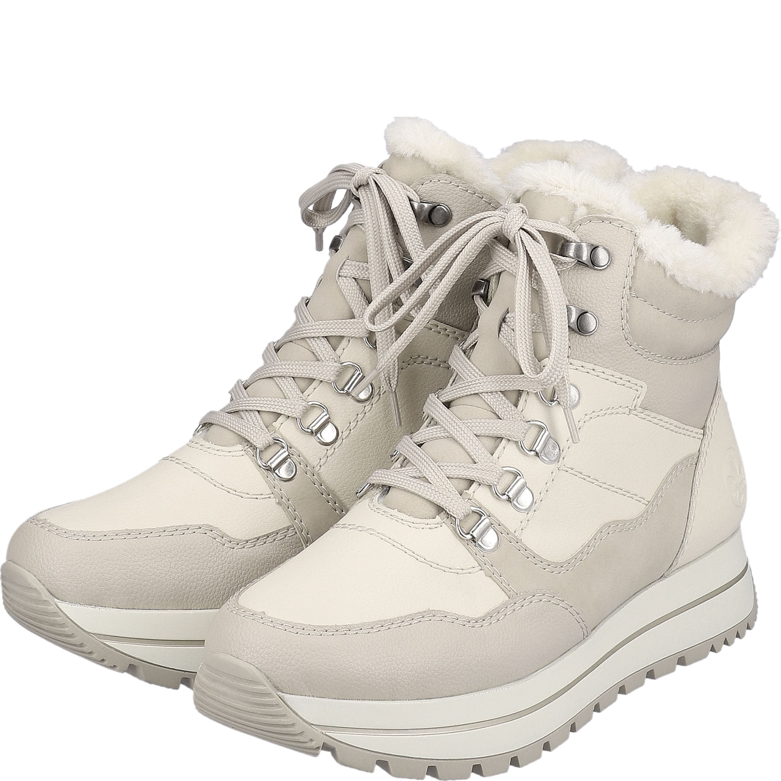 RIEKER Aulinukai moterims, Smėlio, Ladies mid height boots 10