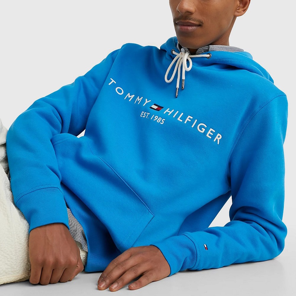 TOMMY HILFIGER Džemperis vyrams, Mėlyna, Tommy logo hoody 3