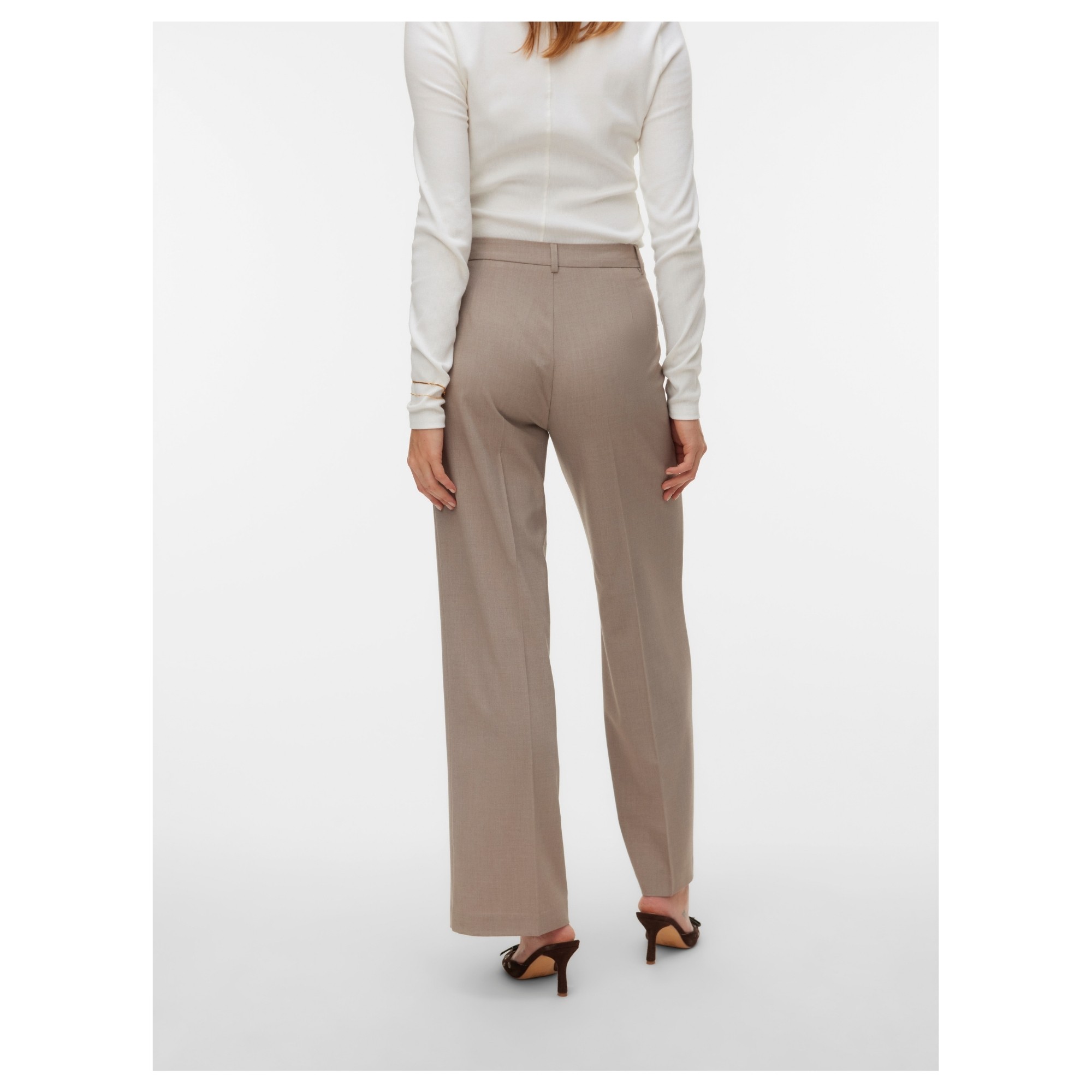 VERO MODA Formalios kelnės moterims, Pilka, Texas 2