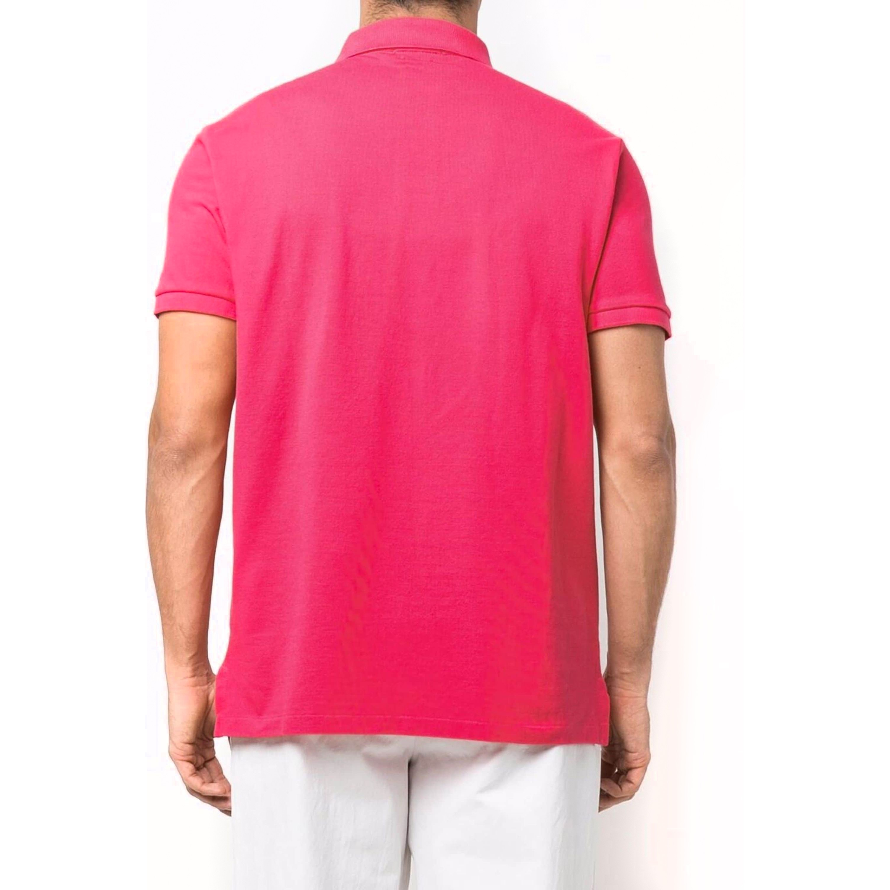 POLO RALPH LAUREN Polo marškiniai trumpos rank. vyrams, Rožinė, Polo shirt 3