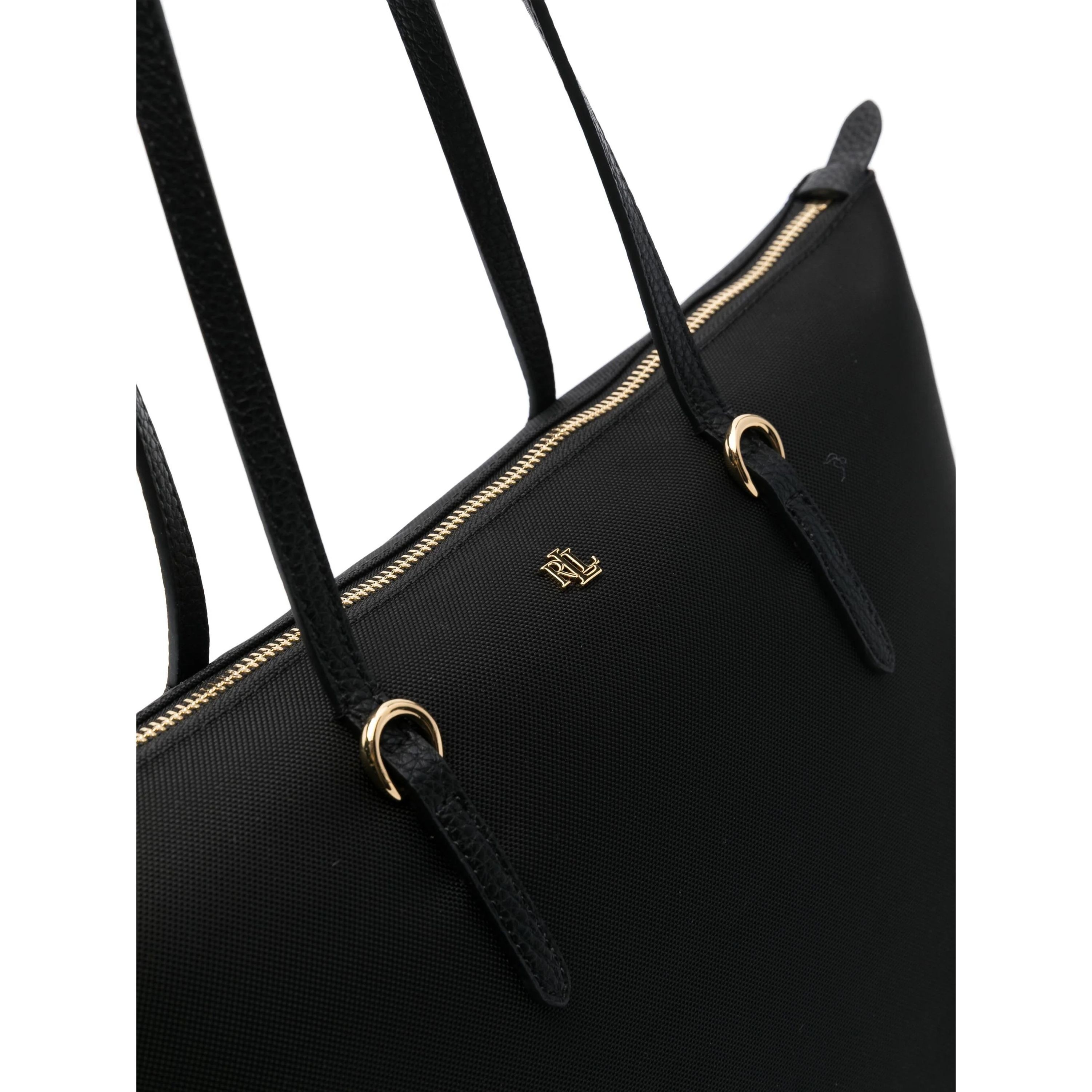 LAUREN RALPH LAUREN Pirkinių krepšys moterims, Juoda, Keaton 26 medium tote 3