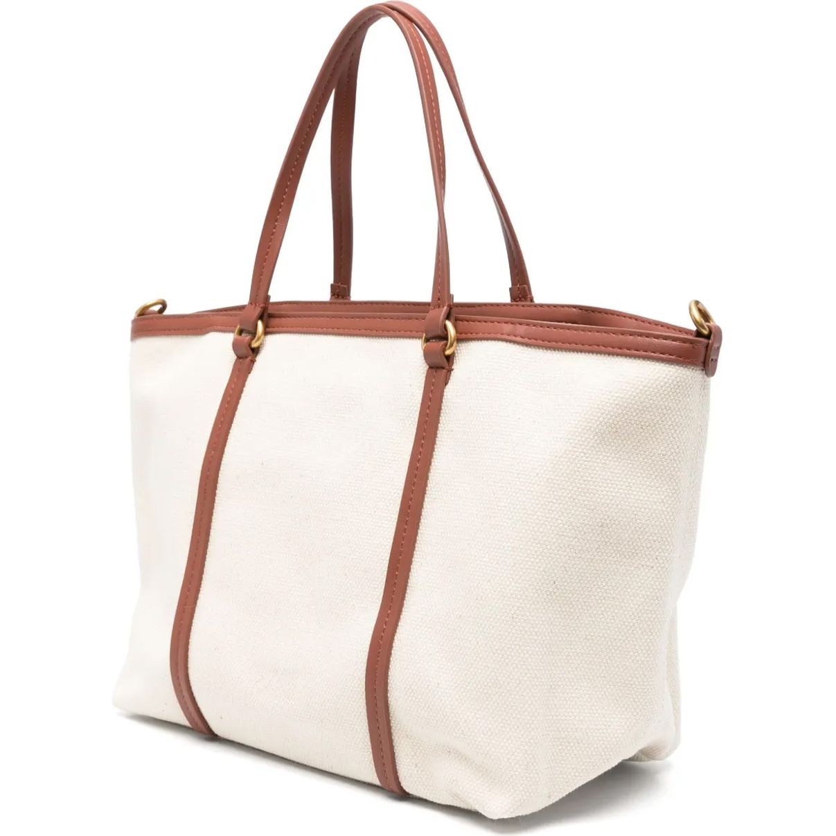 PINKO Pirkinių krepšys moterims, Smėlio, Miranda classic tote bag 2