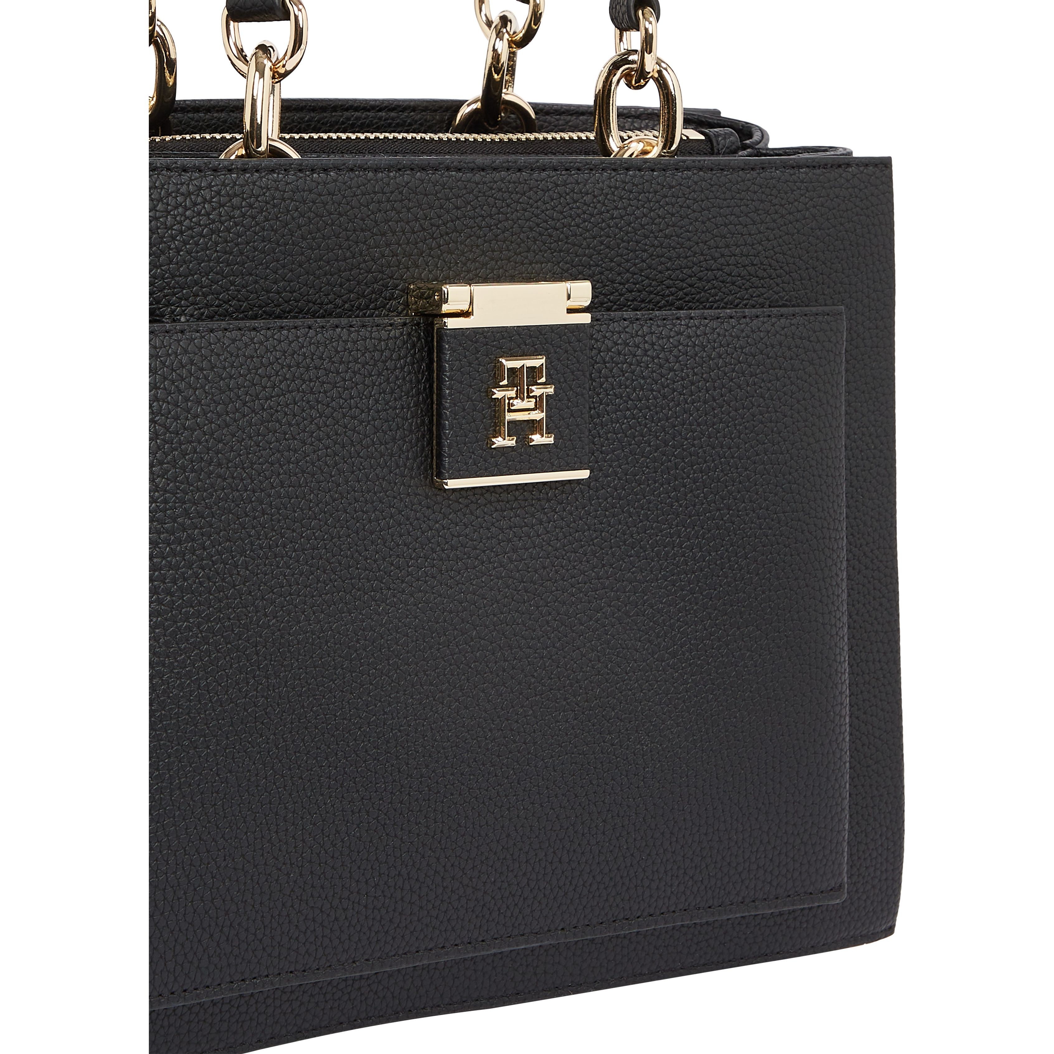 TOMMY HILFIGER Rankinė per petį moterims, Juoda, Her mini tote 3