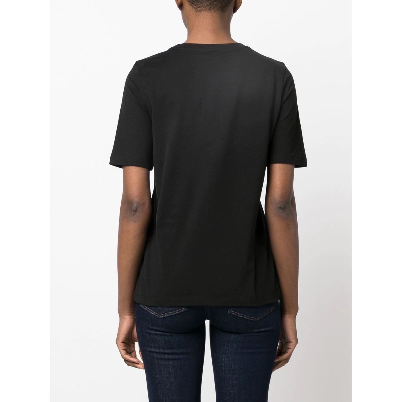 TOMMY HILFIGER Marškinėliai trump. rankovėmis moterims, Juoda, Regular ny c-neck tee 4