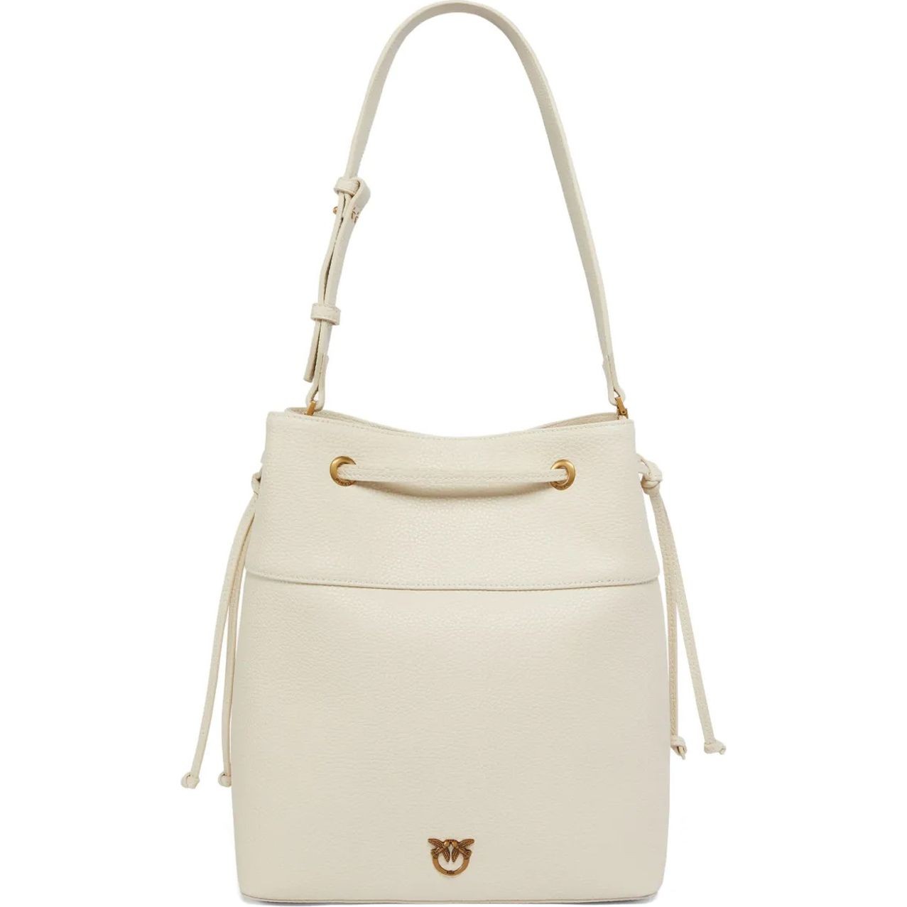 PINKO Pirkinių krepšys moterims, Balta, Secchiello classic tote bag 1