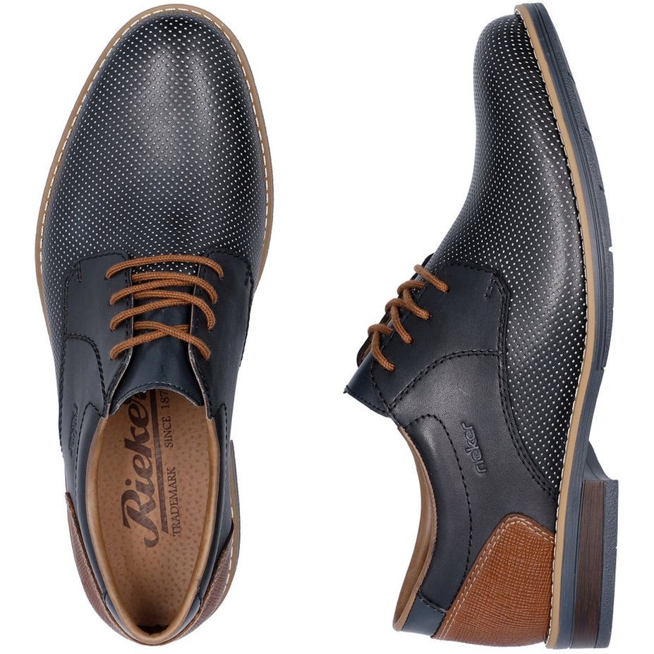 RIEKER Klasikiniai batai vyrams, Mėlyna, FORMAL 11