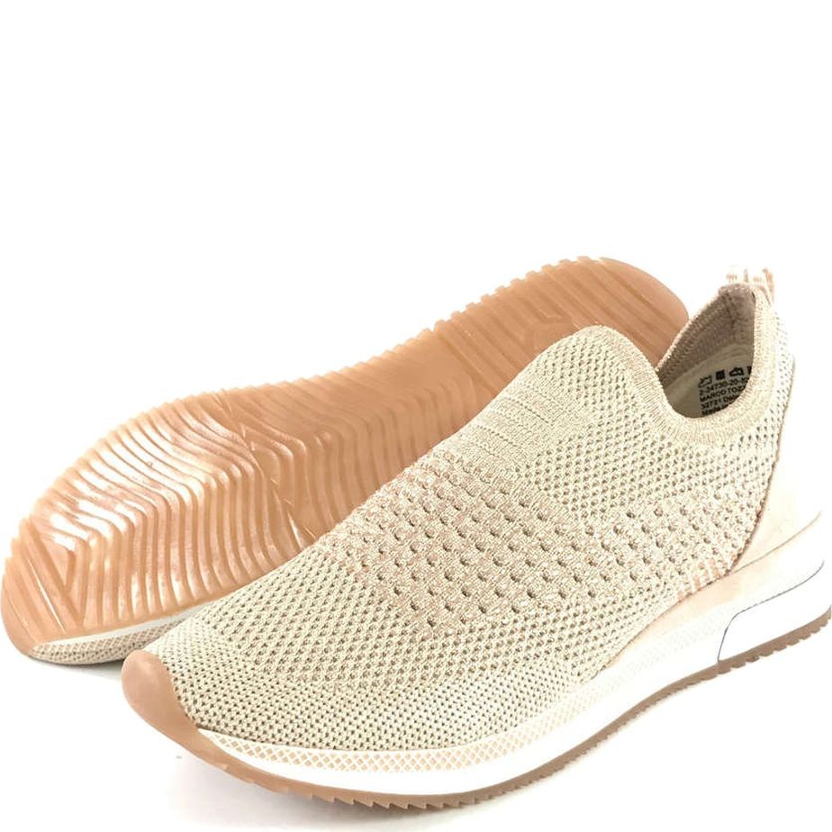 MARCO TOZZI Laisvalaikio bateliai moterims, Smėlio, LEISURE 3