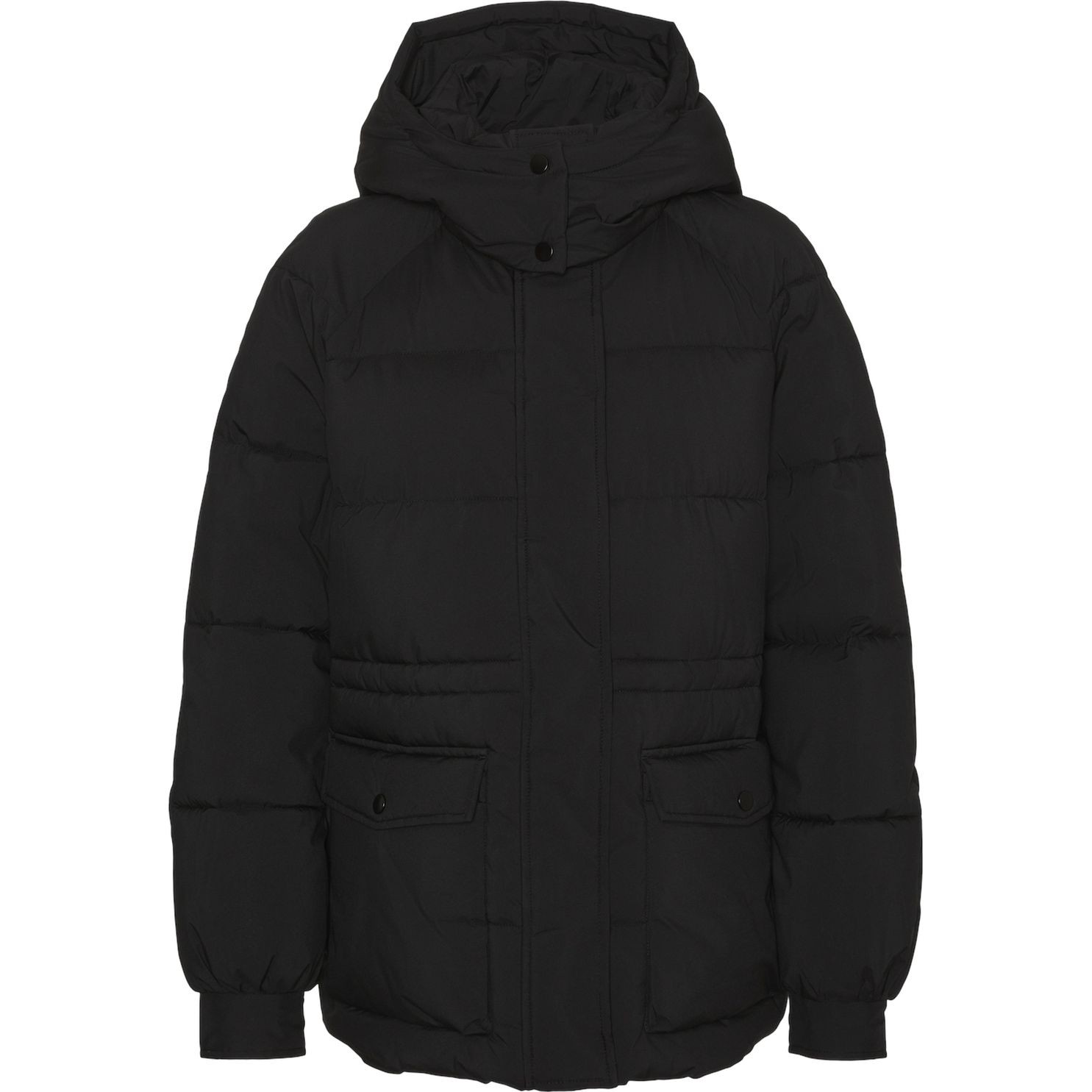 VERO MODA Pūkinė striukė moterims, Juoda, Diana jacket 1