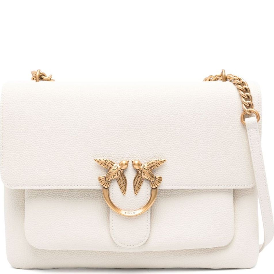PINKO Rankinė per petį moterims, Balta, Love one sholder bag 1
