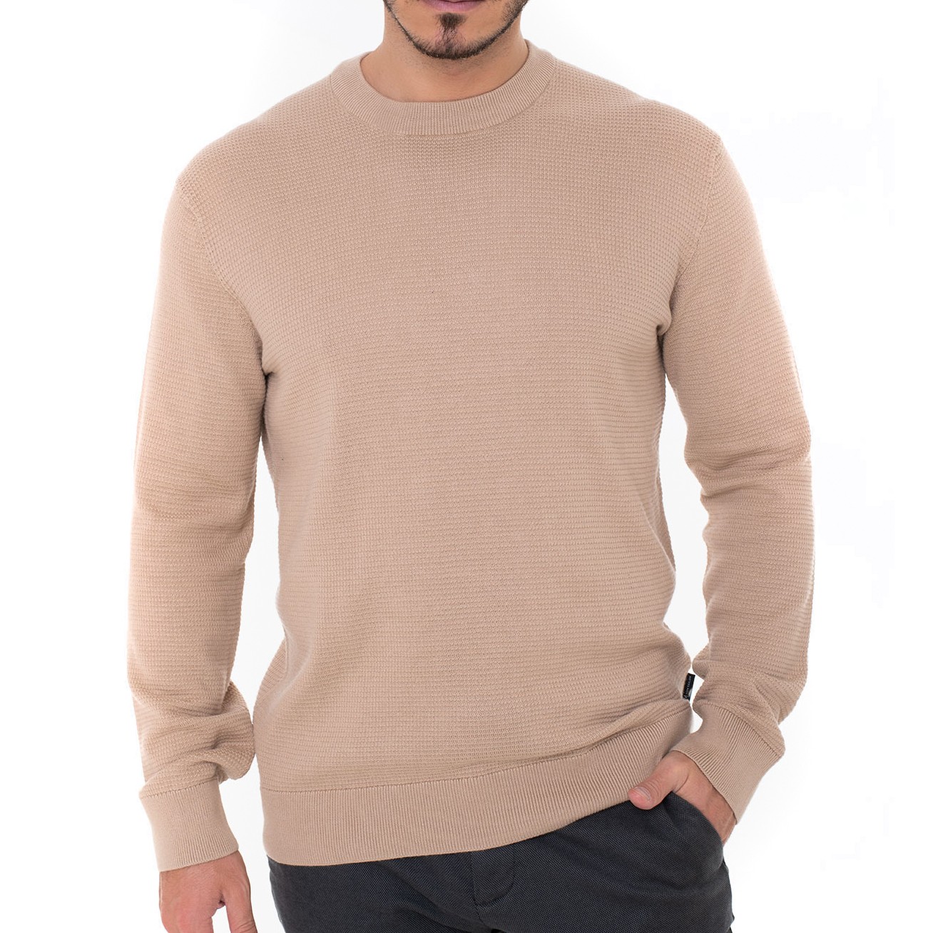 TOM TAILOR Megztinis vyrams, Pilka, Megztiniai 1