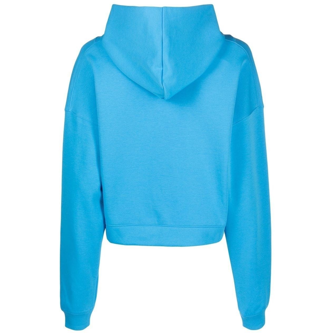 CALVIN KLEIN JEANS Džemperis moterims, Mėlyna, Rib insert interlock hoodie 2