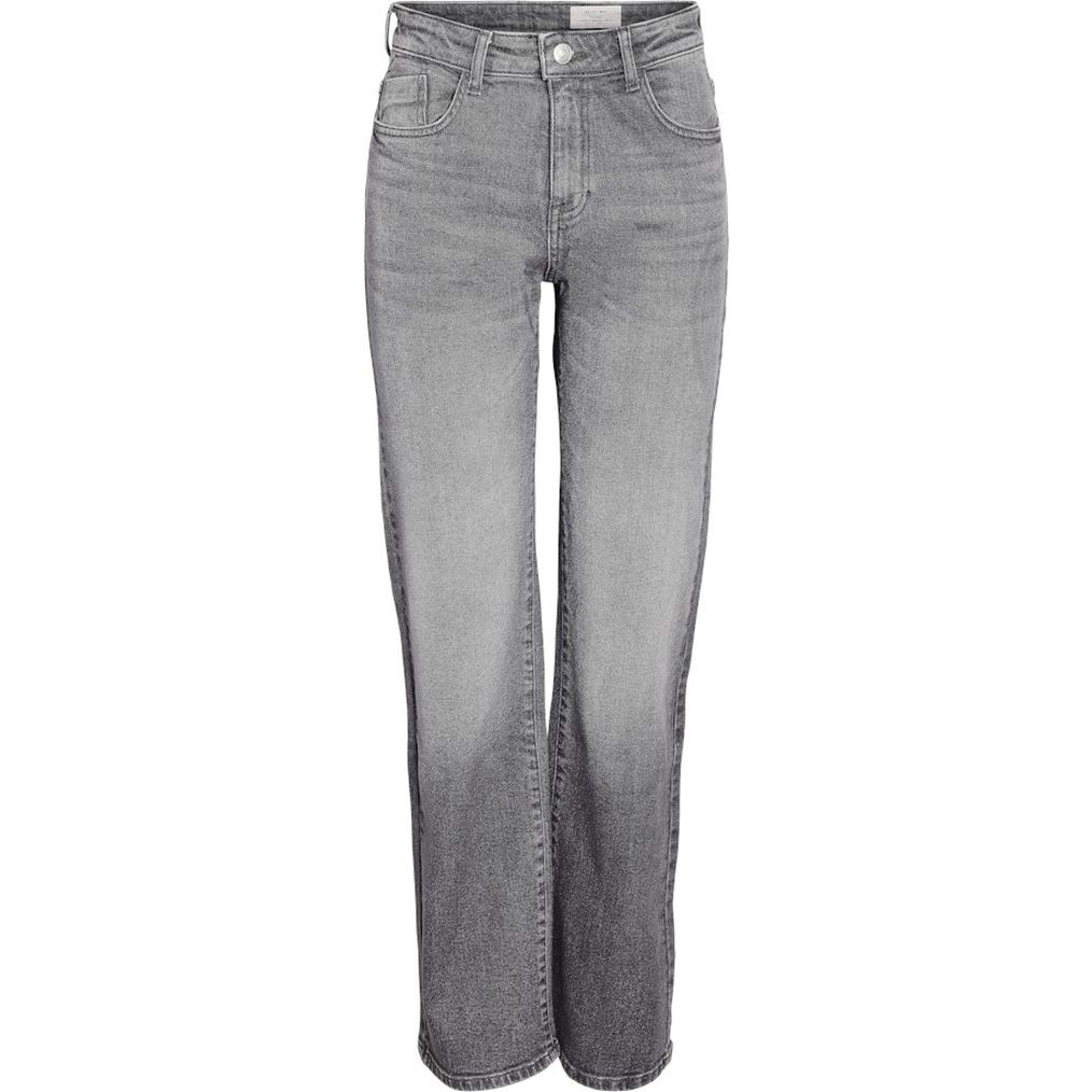 NOISY MAY Platūs džinsai moterims, Pilka, Yolanda wide jeans 1