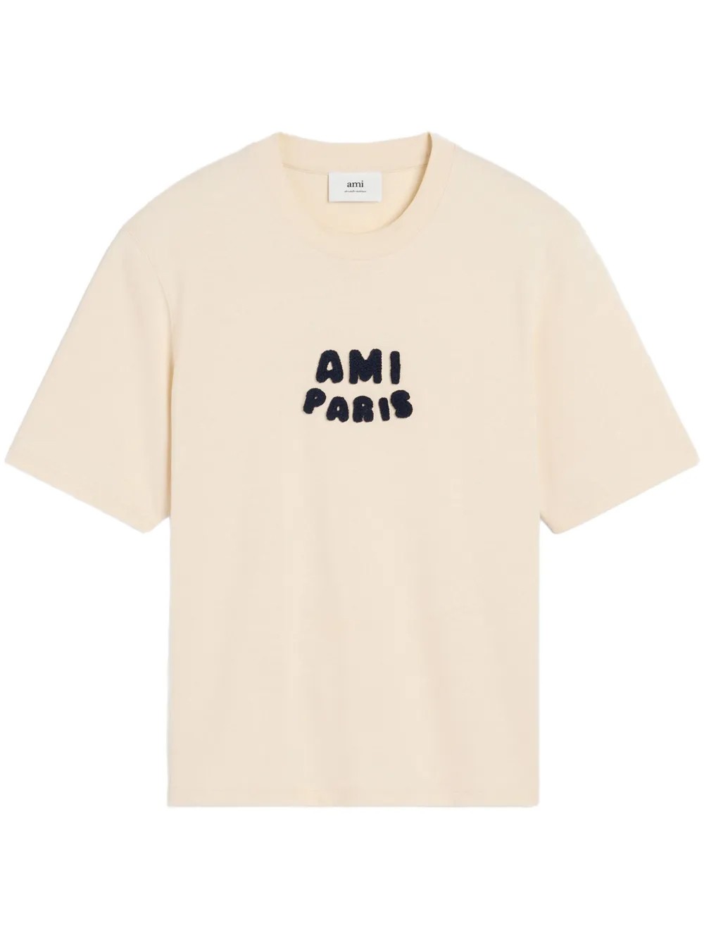 AMI PARIS Marškinėliai trump. rankovėmis vyrams, Balta, Ami paris t-shirt