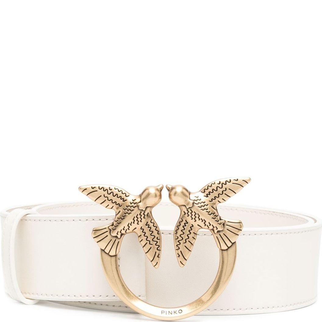 PINKO Diržas moterims, Balta, Love berry simply belt 1