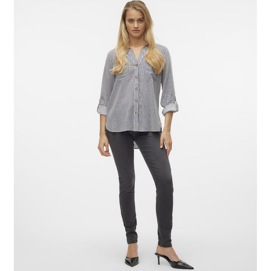 VERO MODA Marškiniai moterims, Balta, Vmbumpy shirts 5
