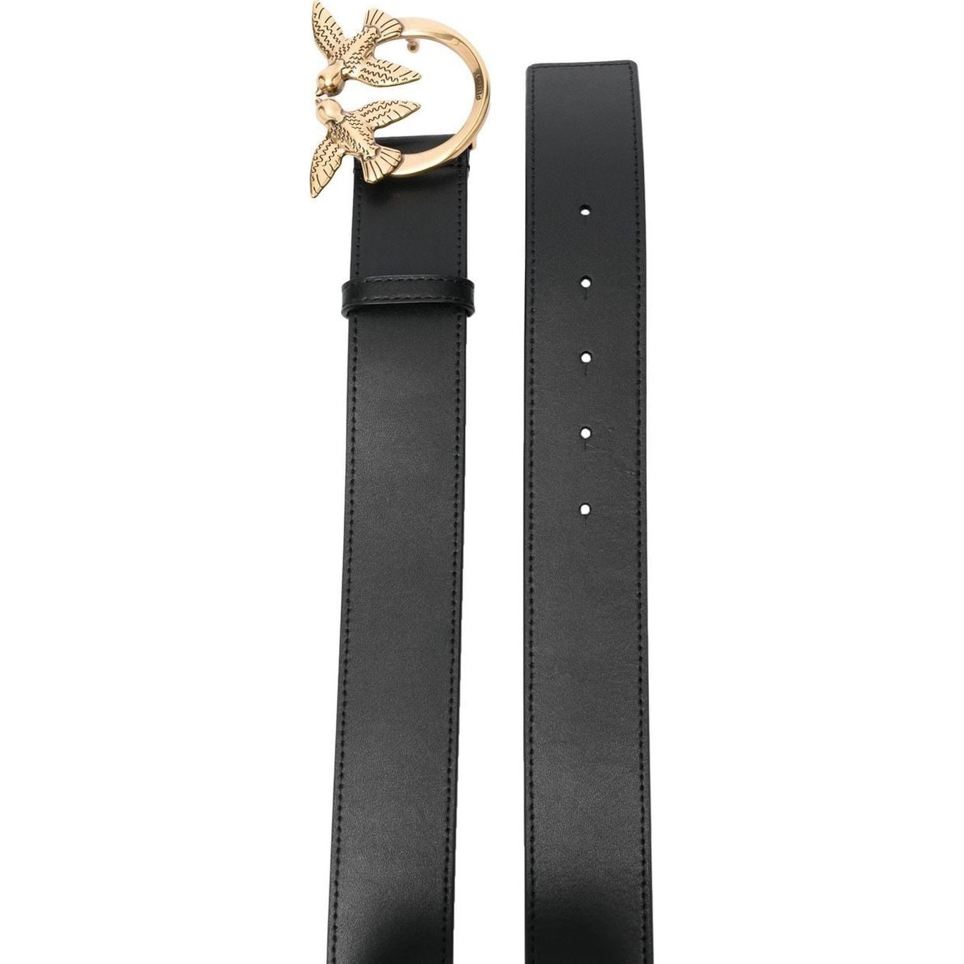 PINKO Diržas moterims, Juoda, Love berry h4 belt 2