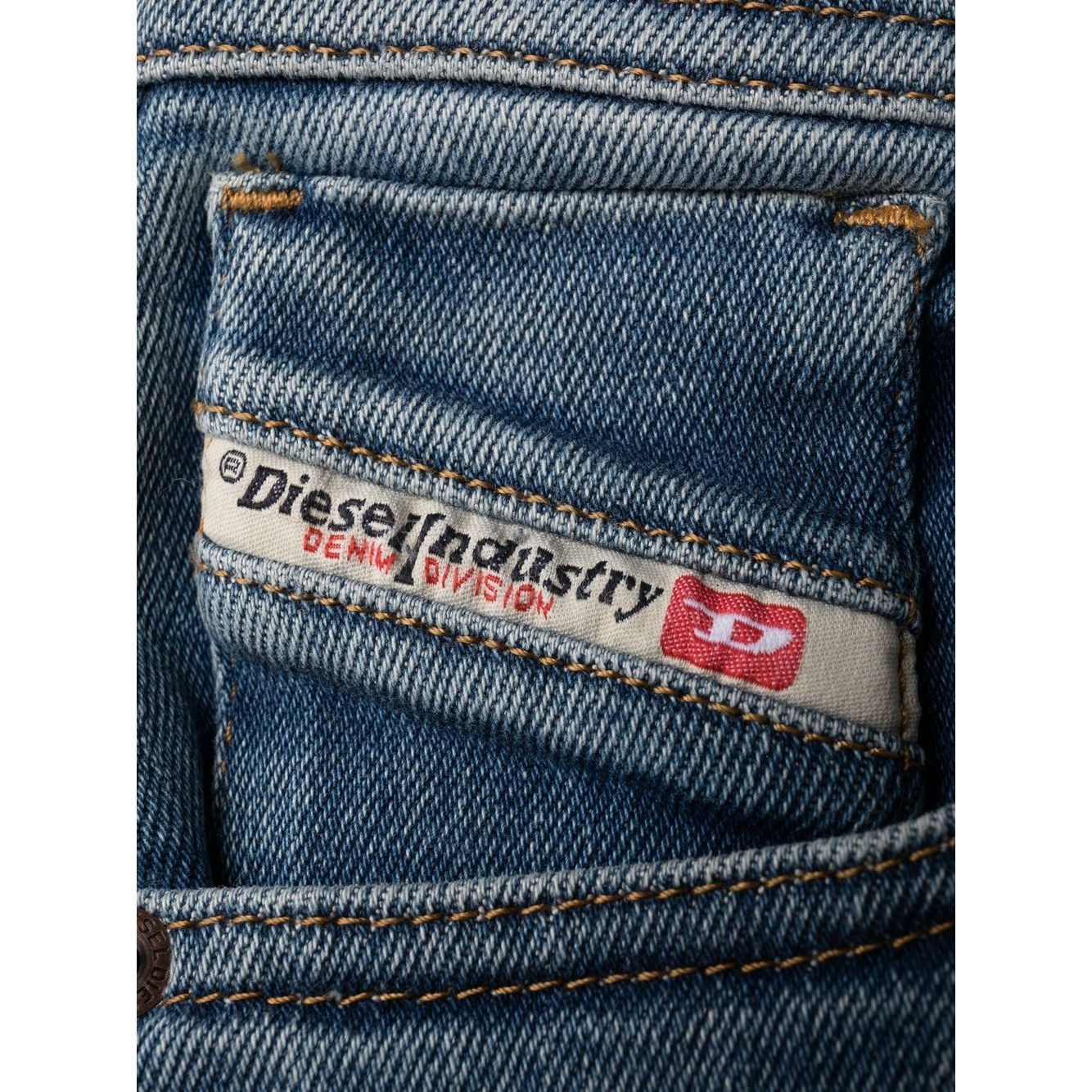 DIESEL Aptempti džinsai moterims, Mėlyna, 1984 slandy-high l.32 trousers 3