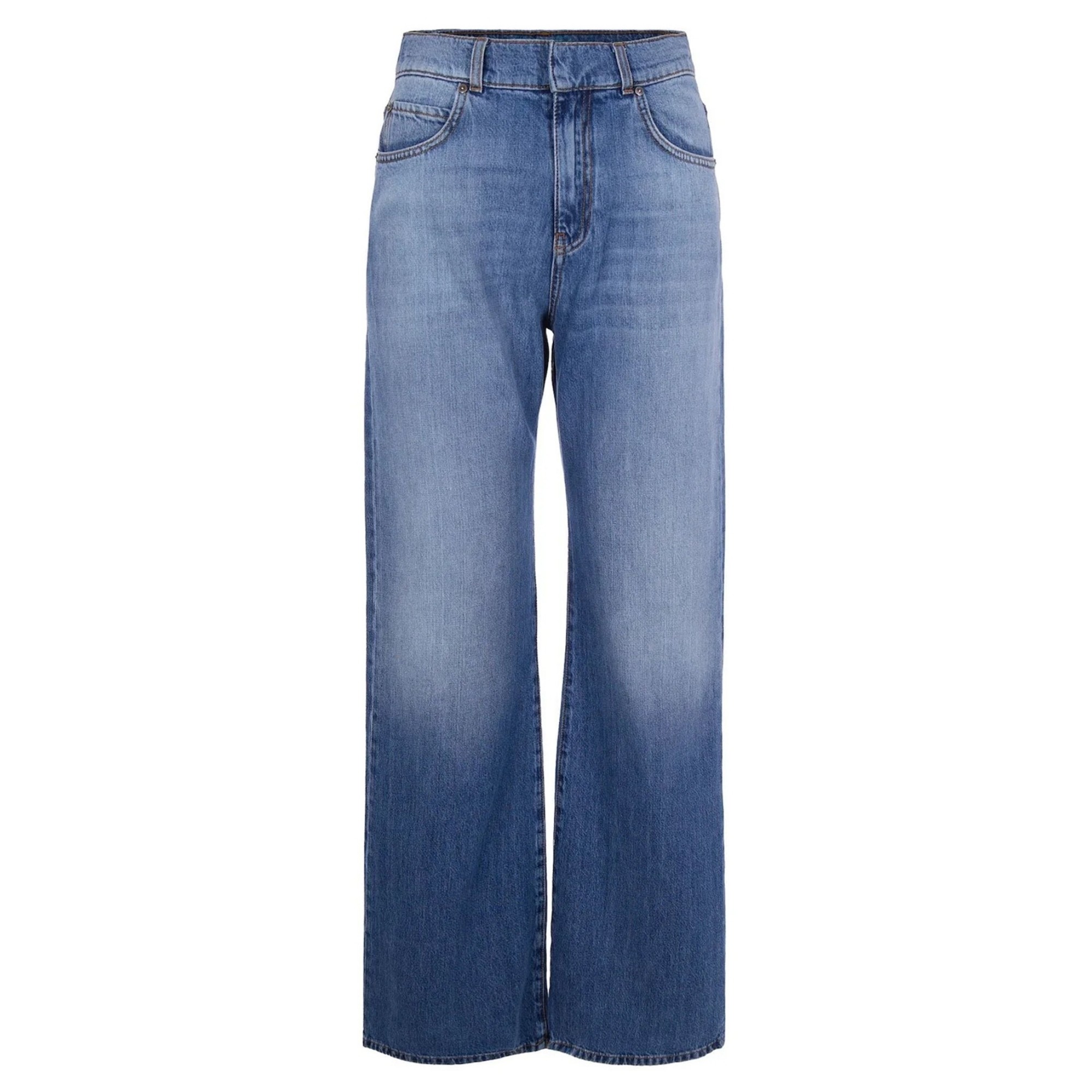 PINKO Platūs džinsai moterims, Mėlyna, Wanda wide leg 1
