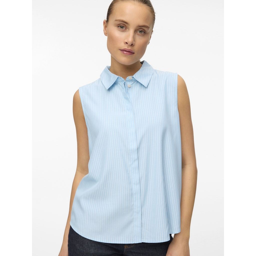 VERO MODA Marškiniai moterims, Mėlyna, Nora shirt 6