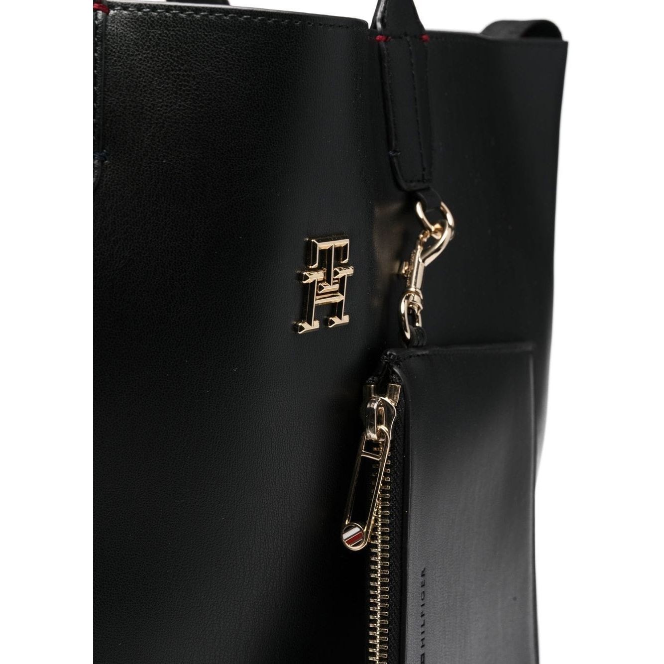 TOMMY HILFIGER Pirkinių krepšys moterims, Juoda, ICONIC TOTE SOLID 3