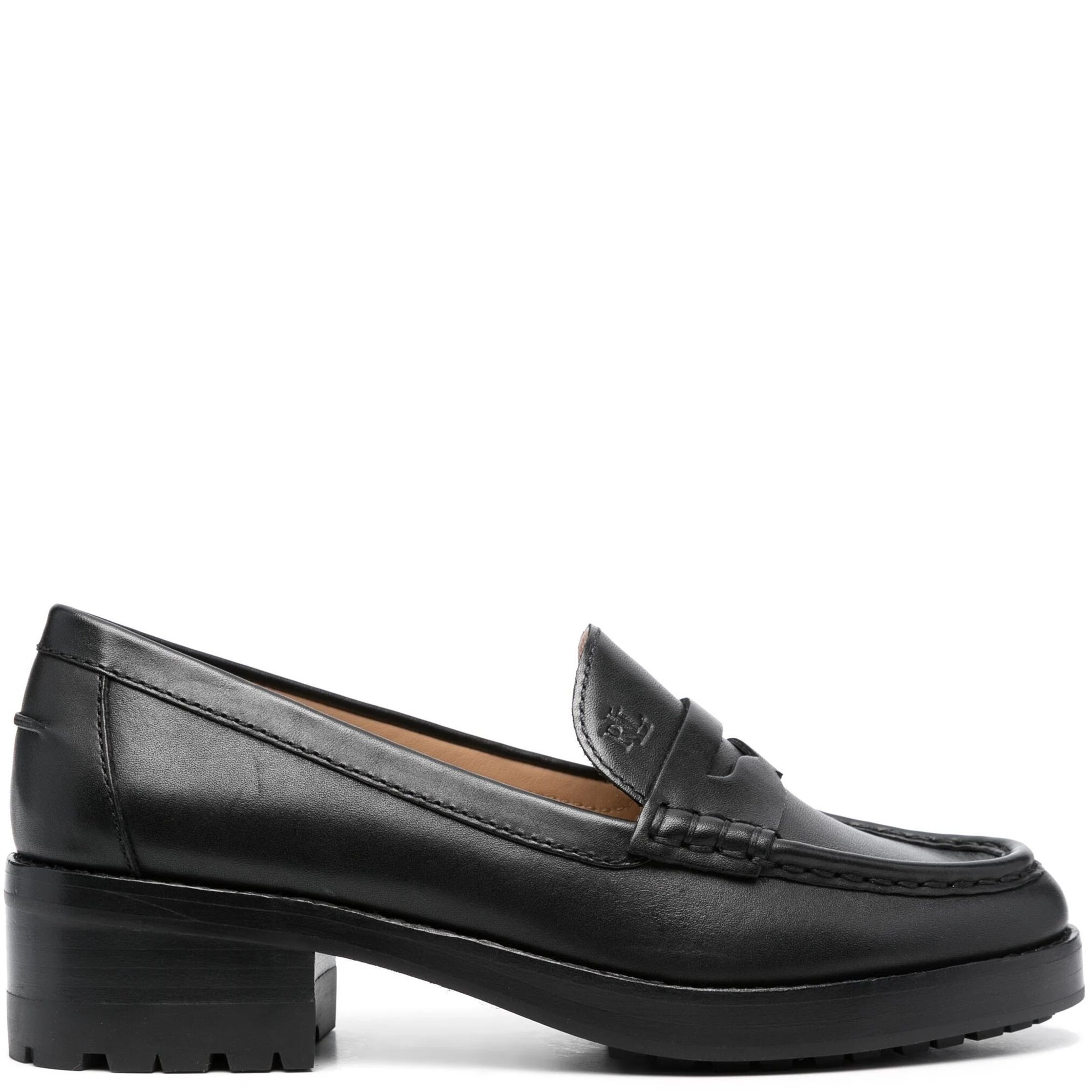 LAUREN RALPH LAUREN Loaferiai moterims, Juoda, Wren flats loafer 1
